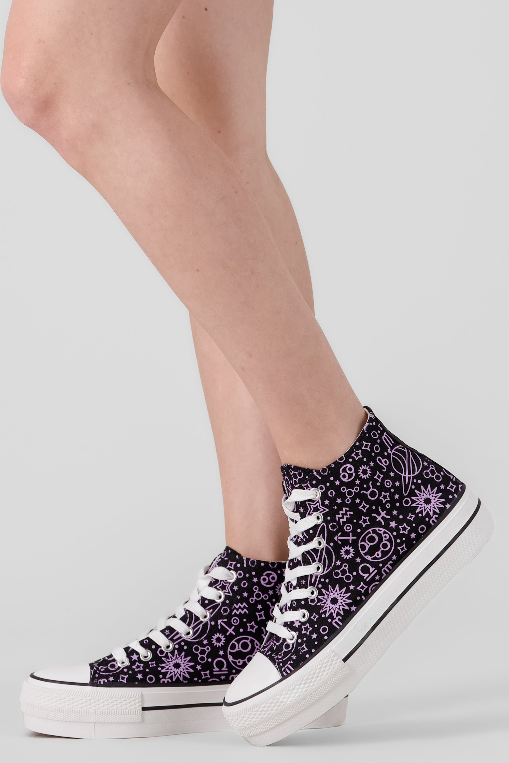 TENIS CANVAS MINI PRINT NEGRO