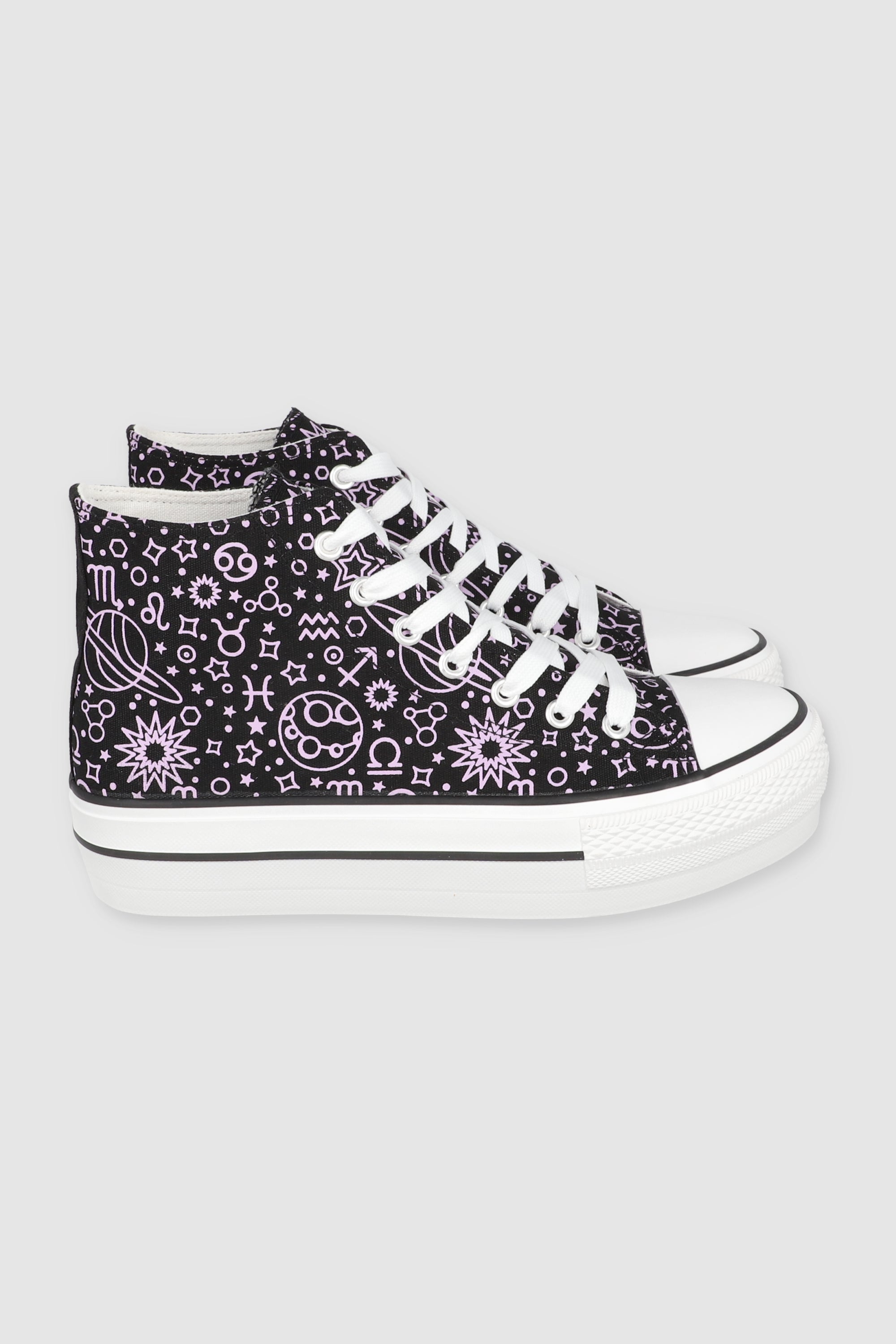 TENIS CANVAS MINI PRINT NEGRO