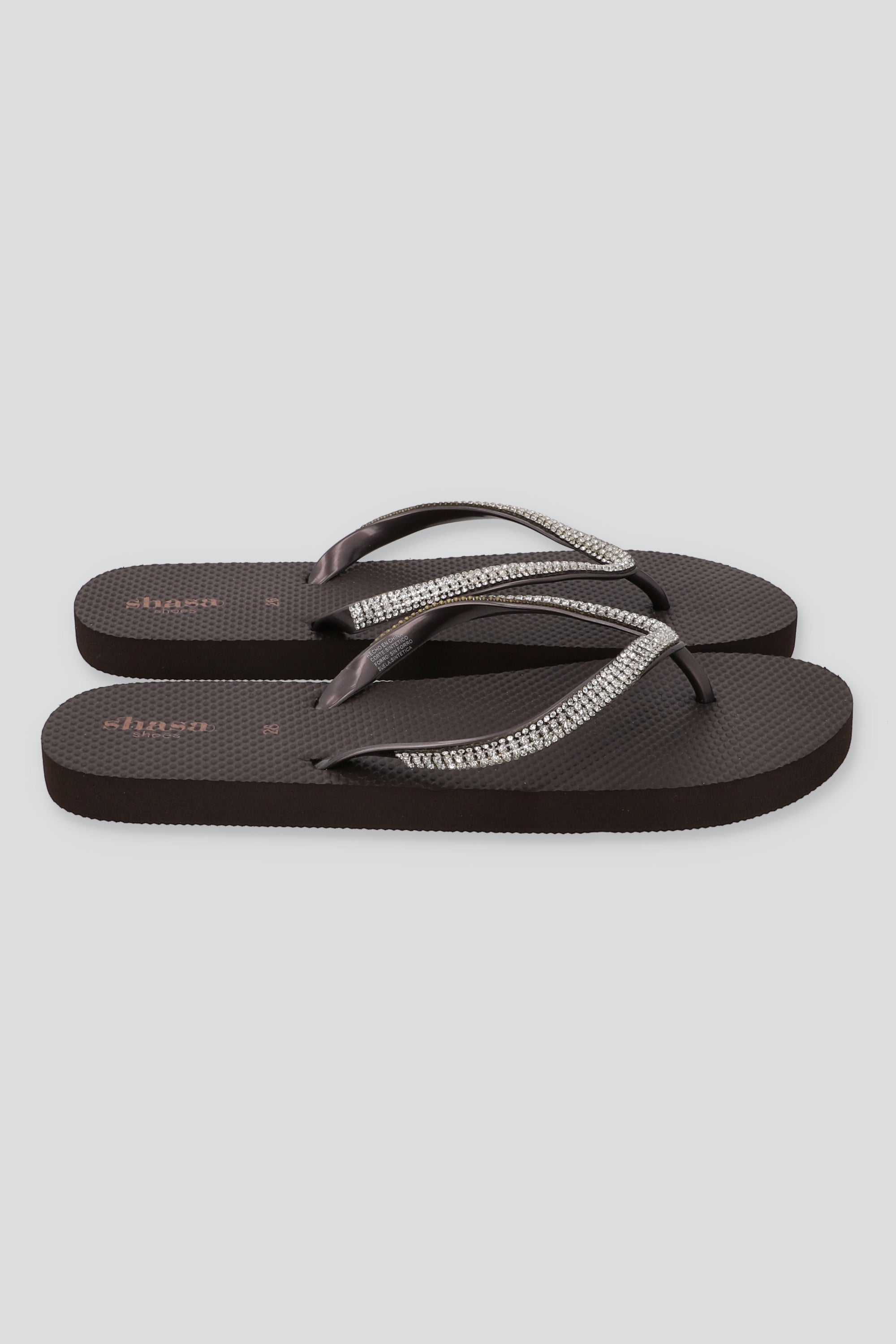 Flip Flop Brillos Textura CAFE