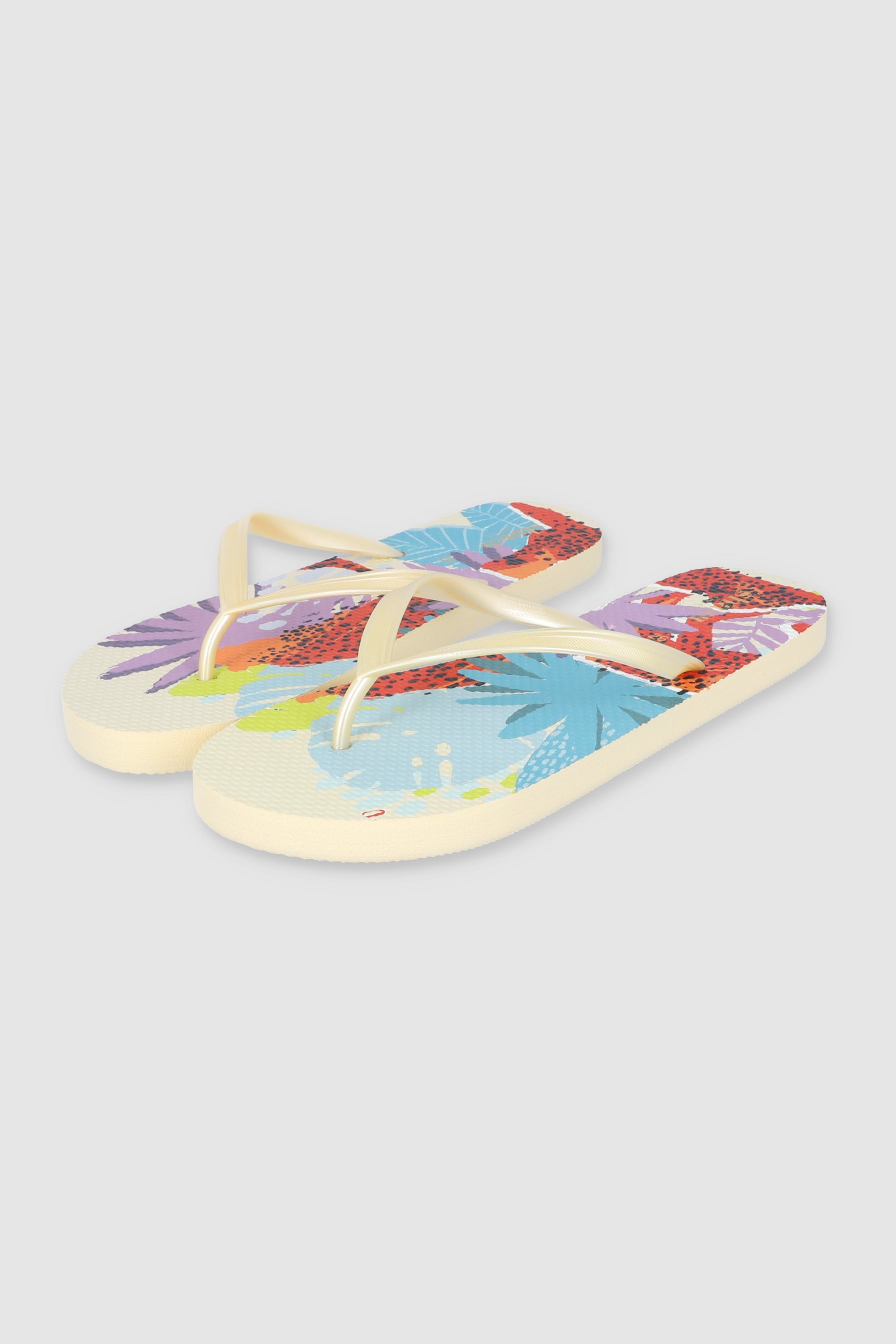 FLIP FLOP ANIMAL PRINT HOJAS MULTICOLOR