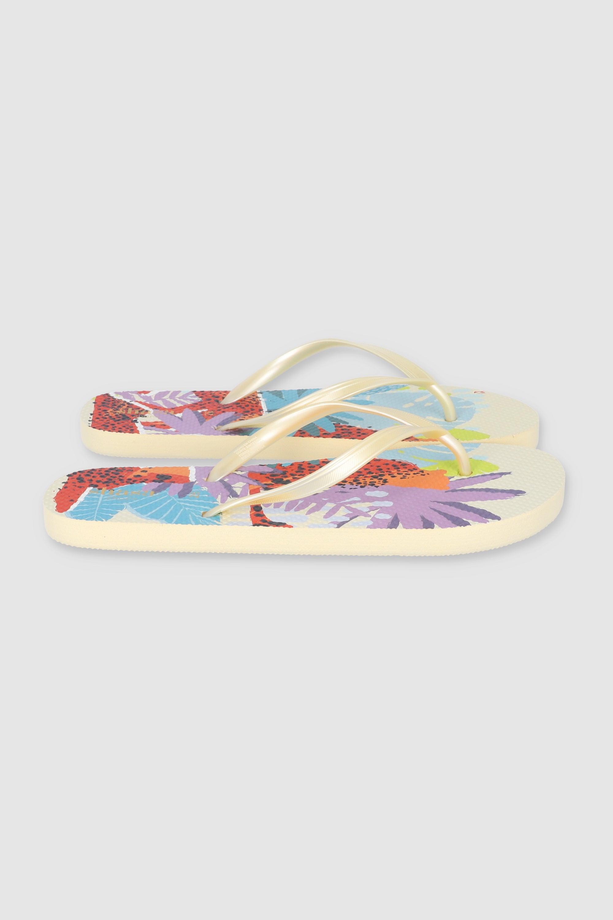 FLIP FLOP ANIMAL PRINT HOJAS MULTICOLOR