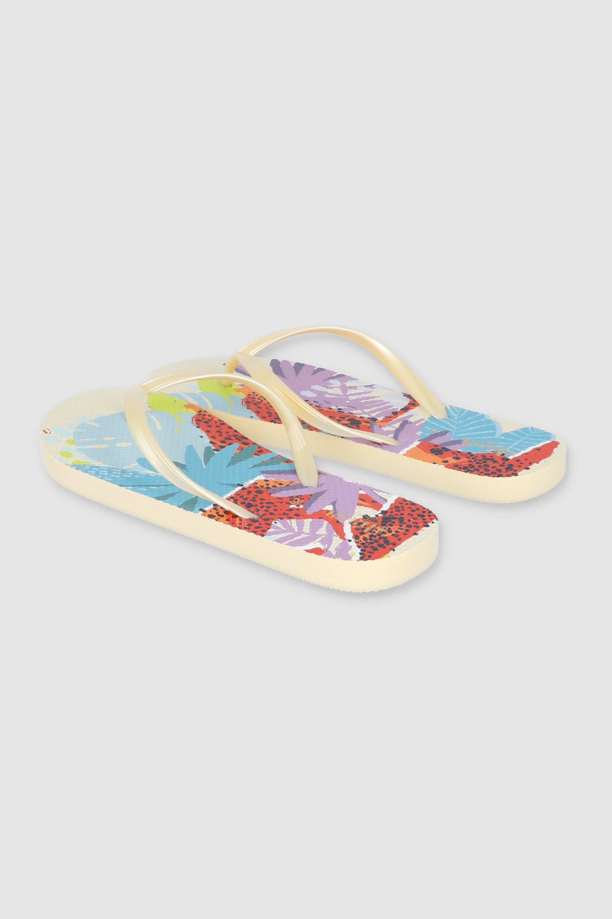 FLIP FLOP ANIMAL PRINT HOJAS MULTICOLOR