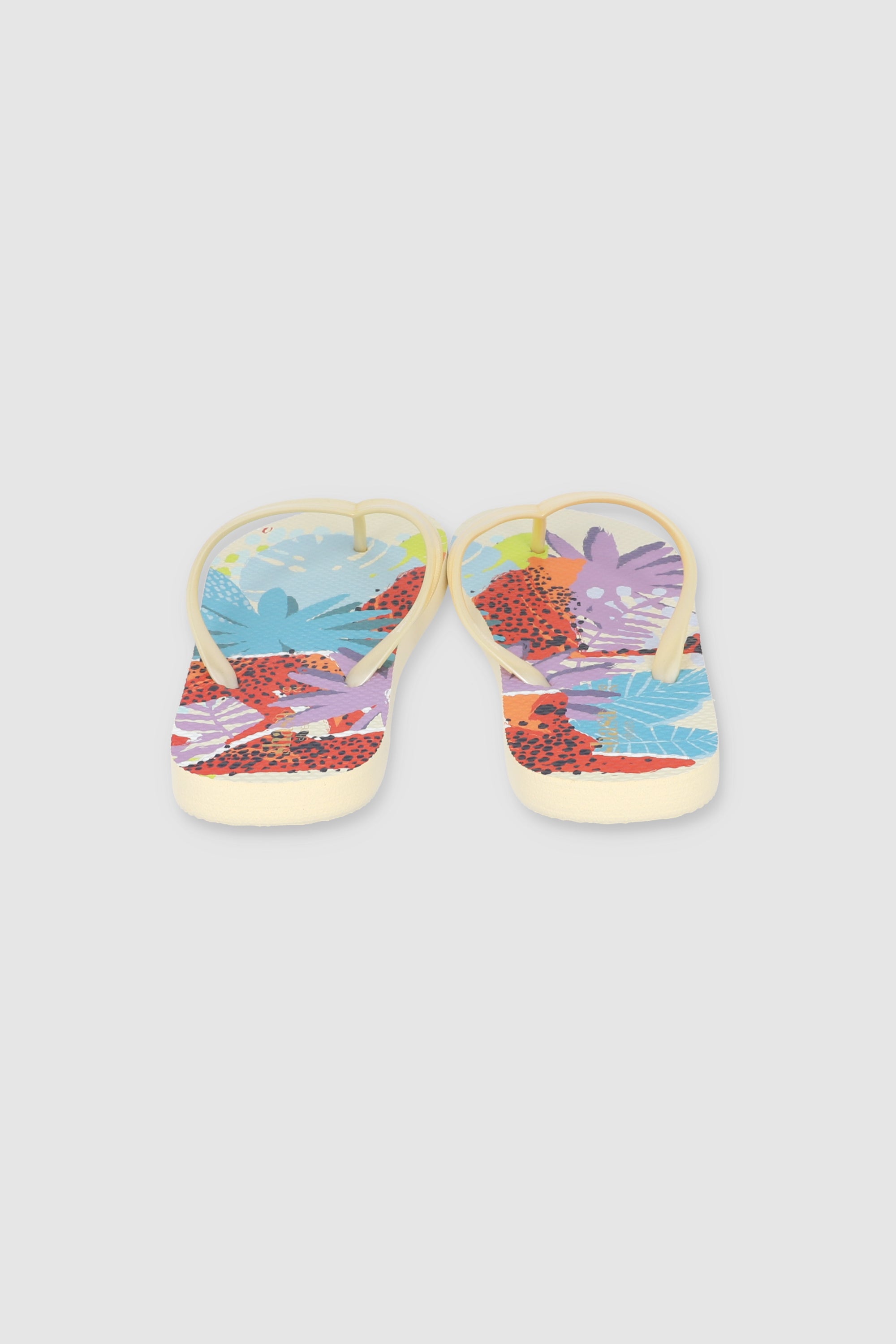 FLIP FLOP ANIMAL PRINT HOJAS MULTICOLOR