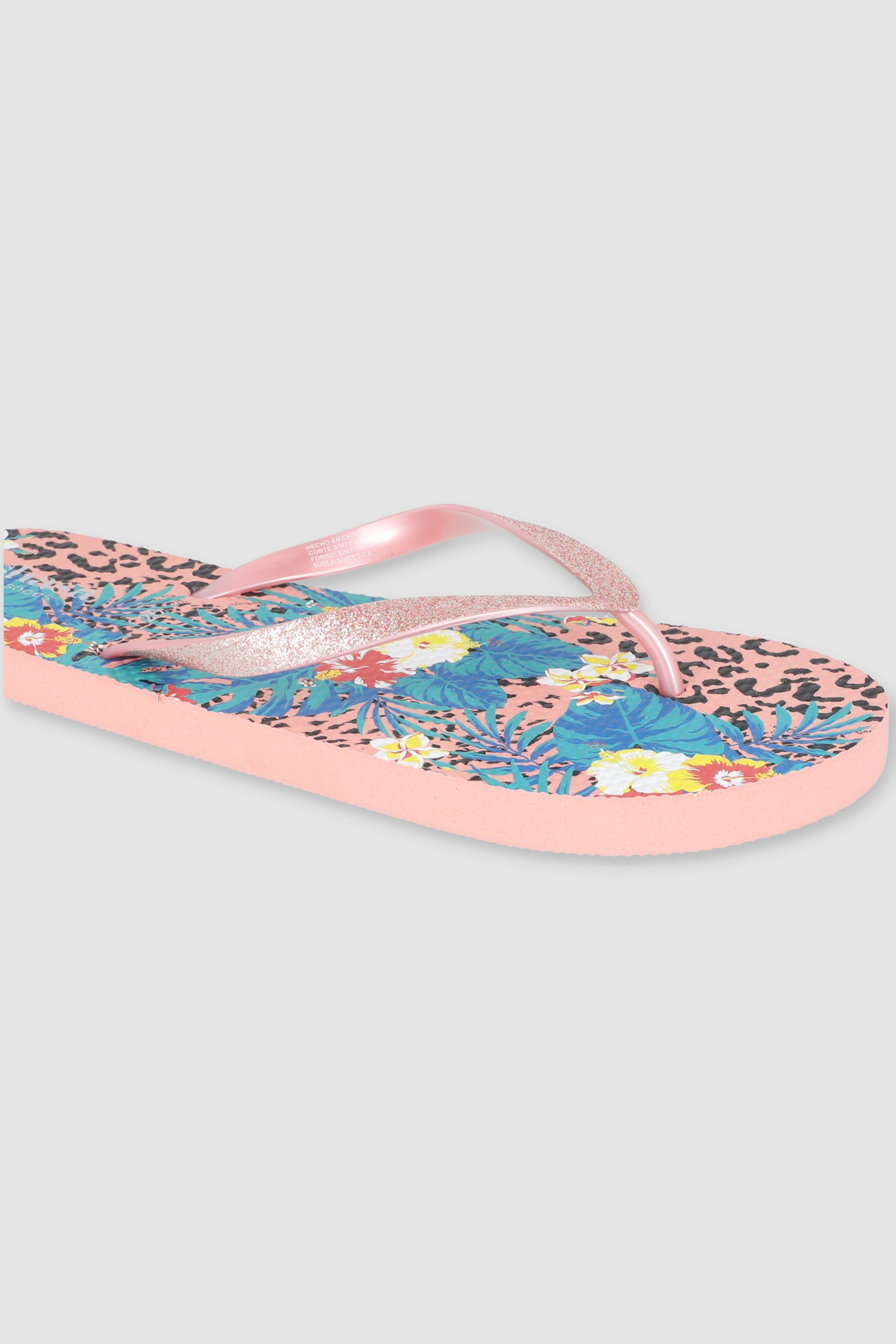 FLIP FLOP TROPICAL LEOPARDO ROSA