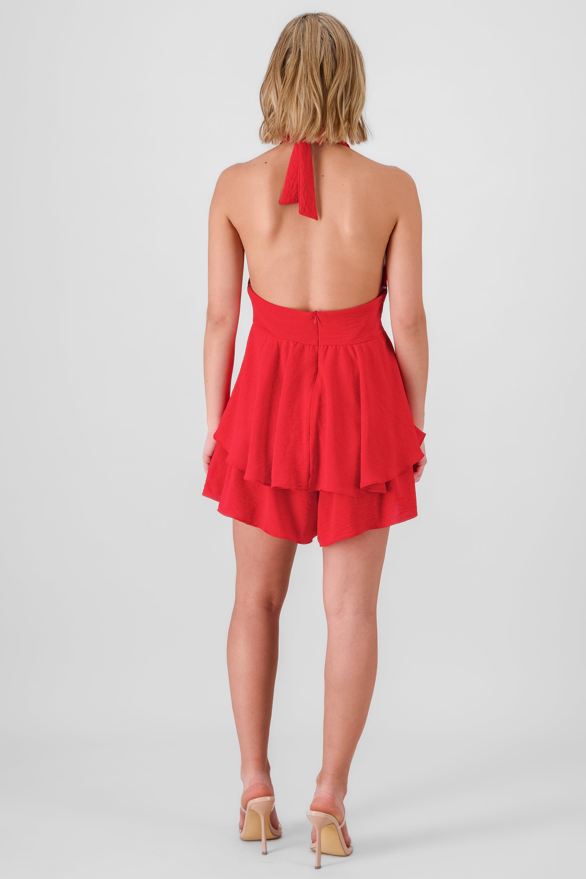 Romper halter olanes ROJO