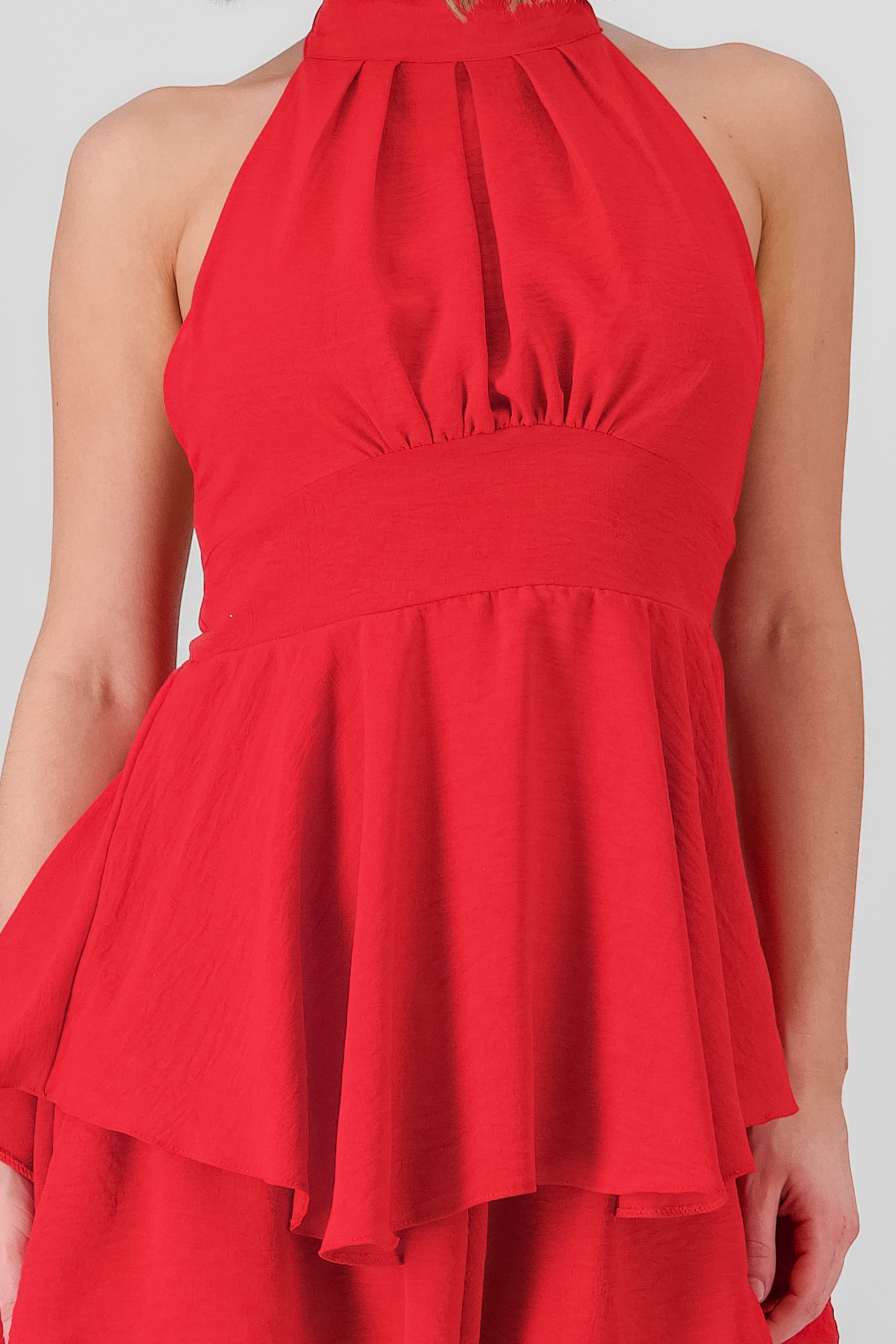 Romper halter olanes ROJO