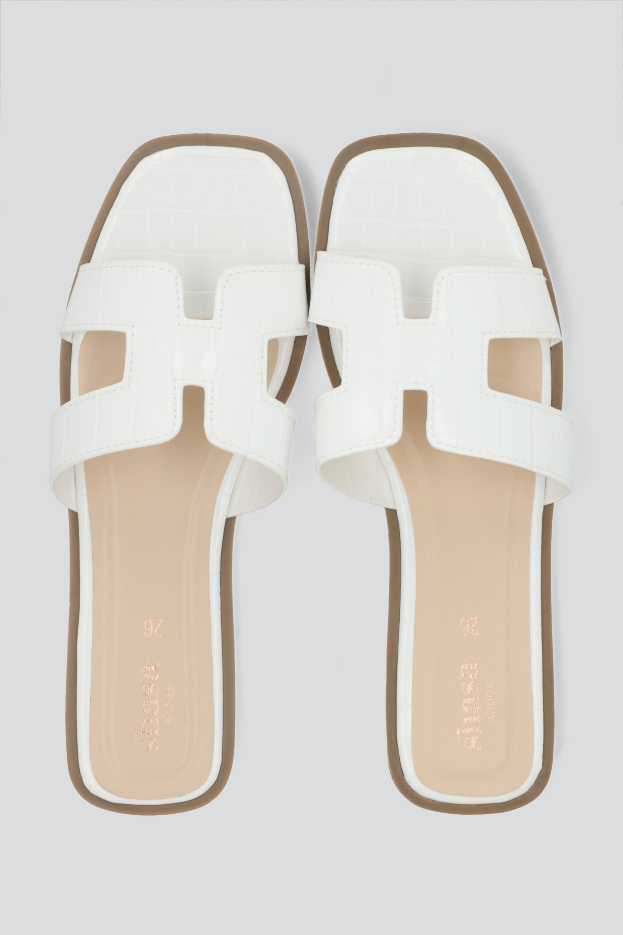 Sandalia graca croco BLANCO