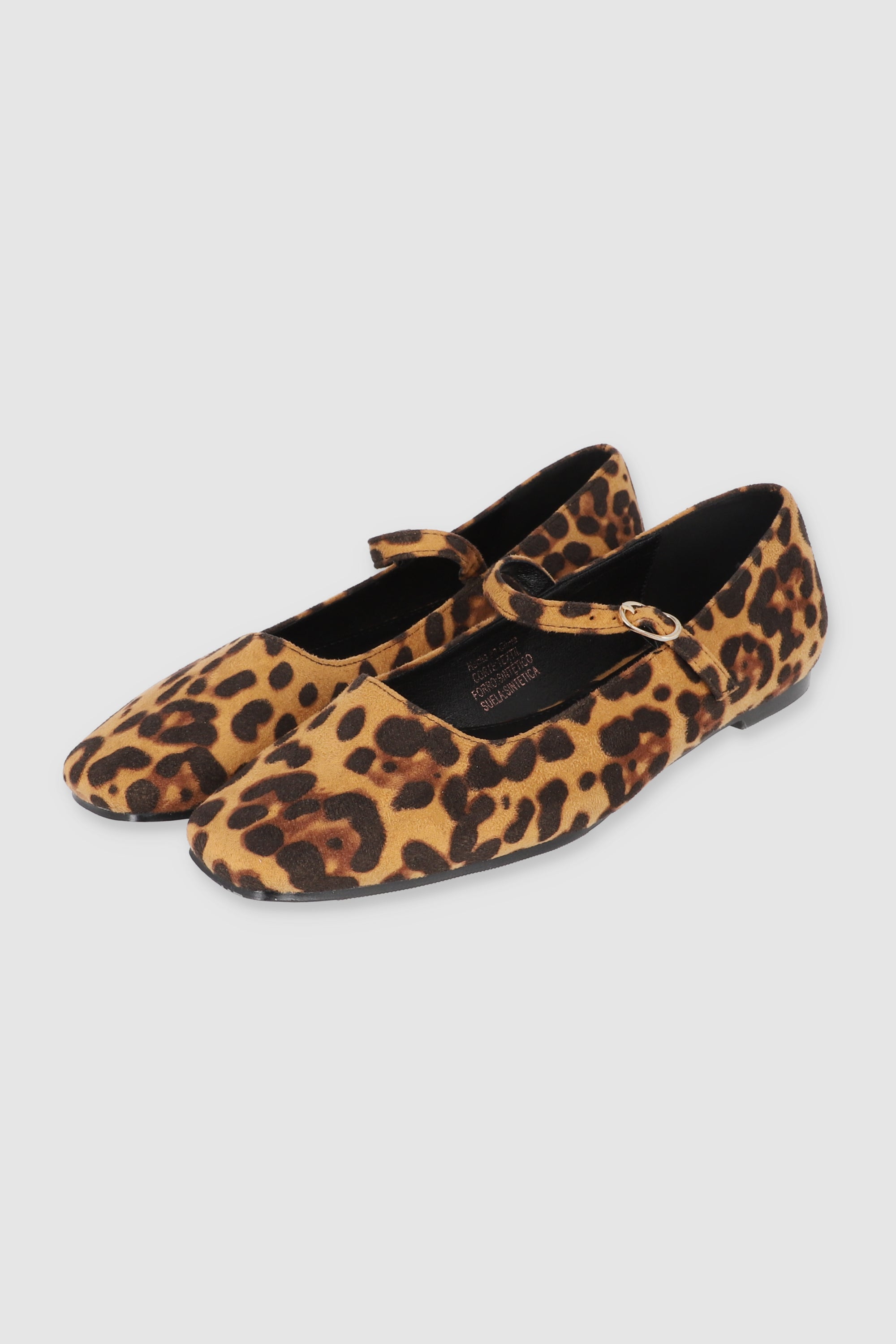 FLAT ANIMAL PRINT MARY JANE CAFE COMBO