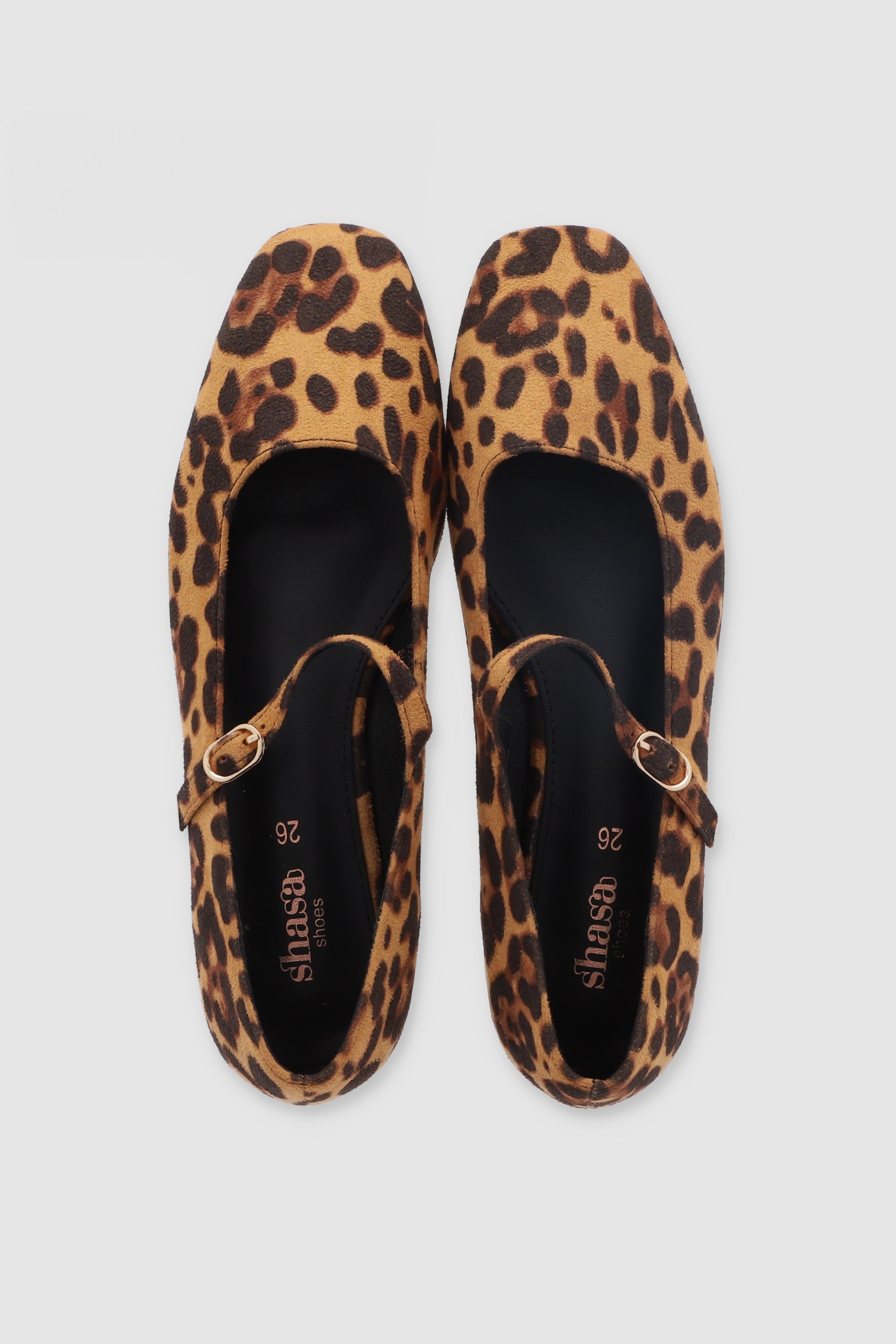 FLAT ANIMAL PRINT MARY JANE CAFE COMBO