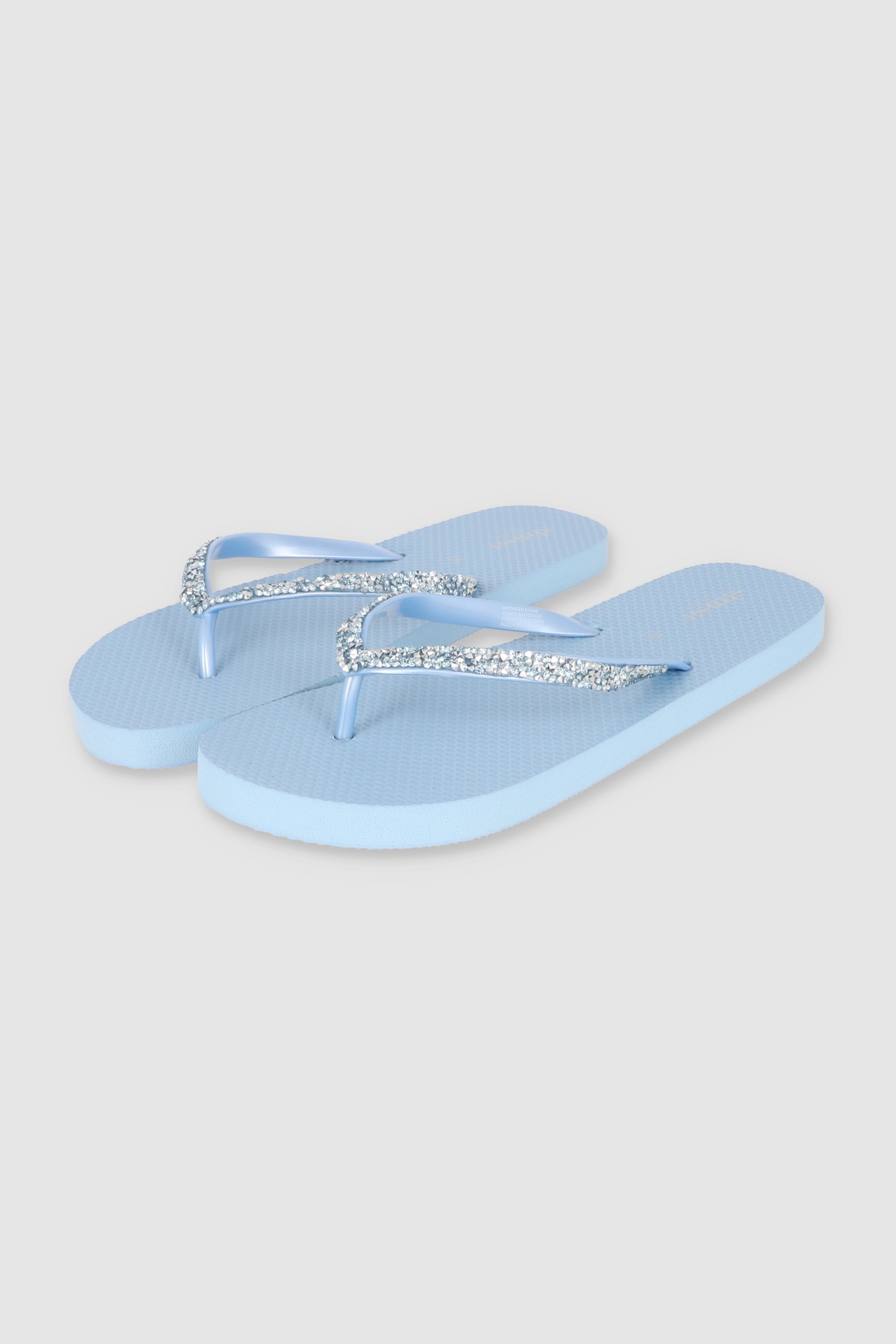 FLIP FLOP BRILLOS ROCA AZUL