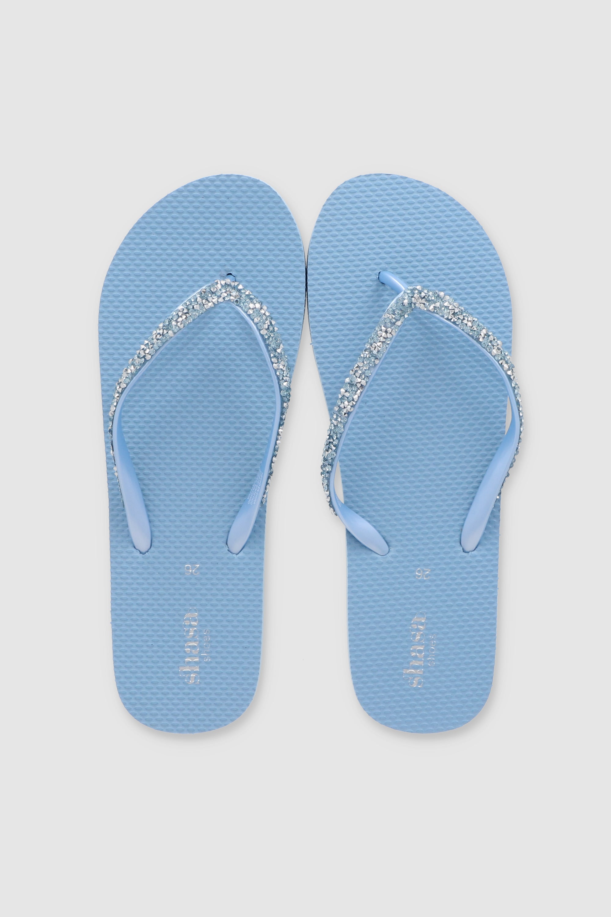 FLIP FLOP BRILLOS ROCA AZUL