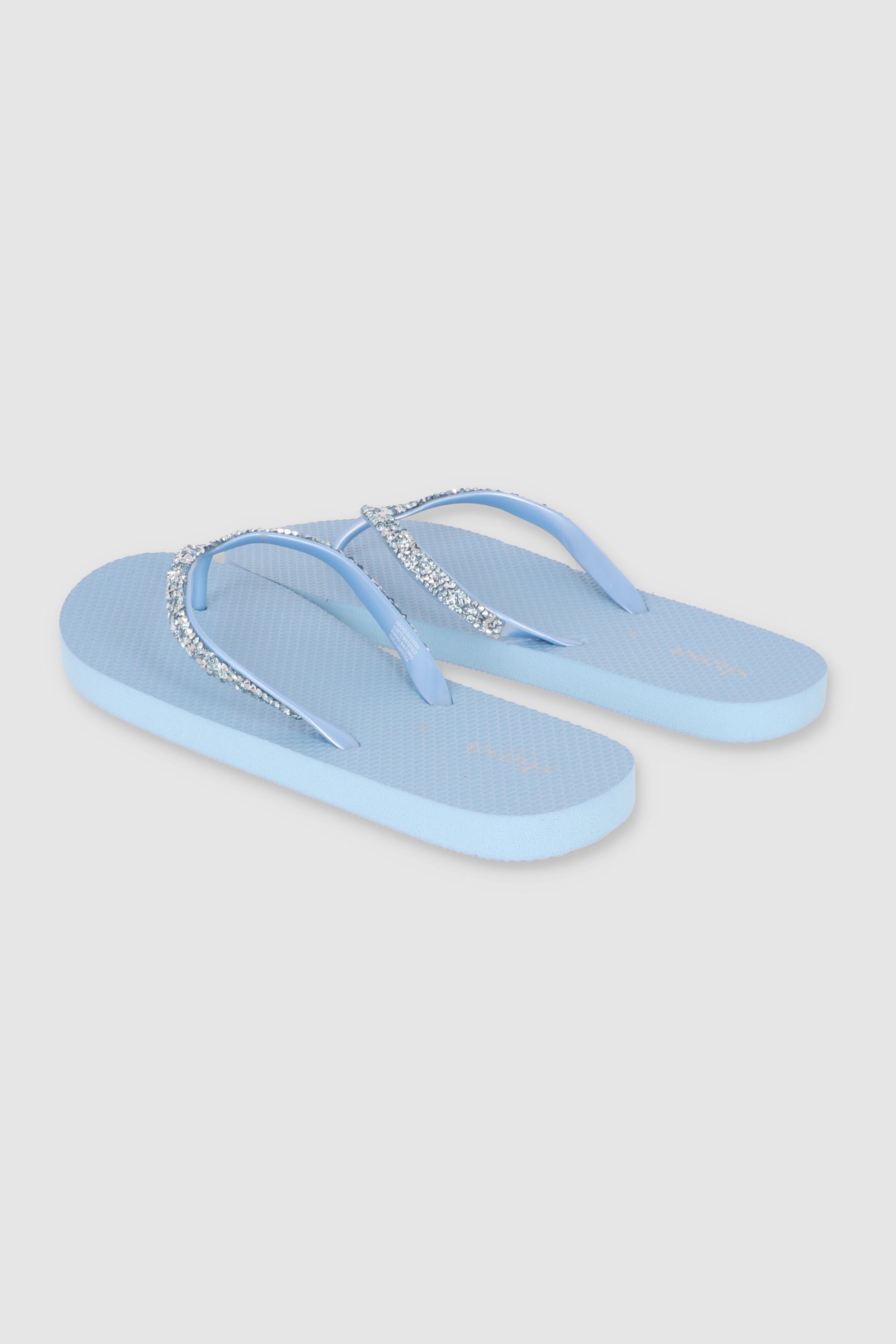 FLIP FLOP BRILLOS ROCA AZUL