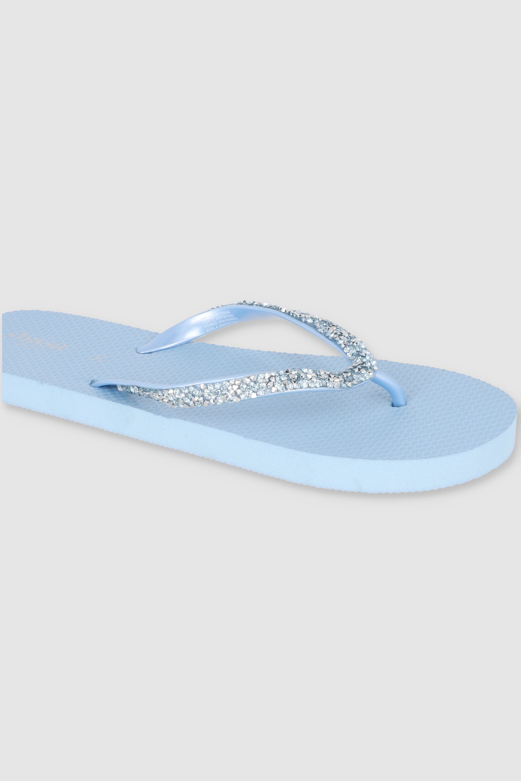 FLIP FLOP BRILLOS ROCA AZUL