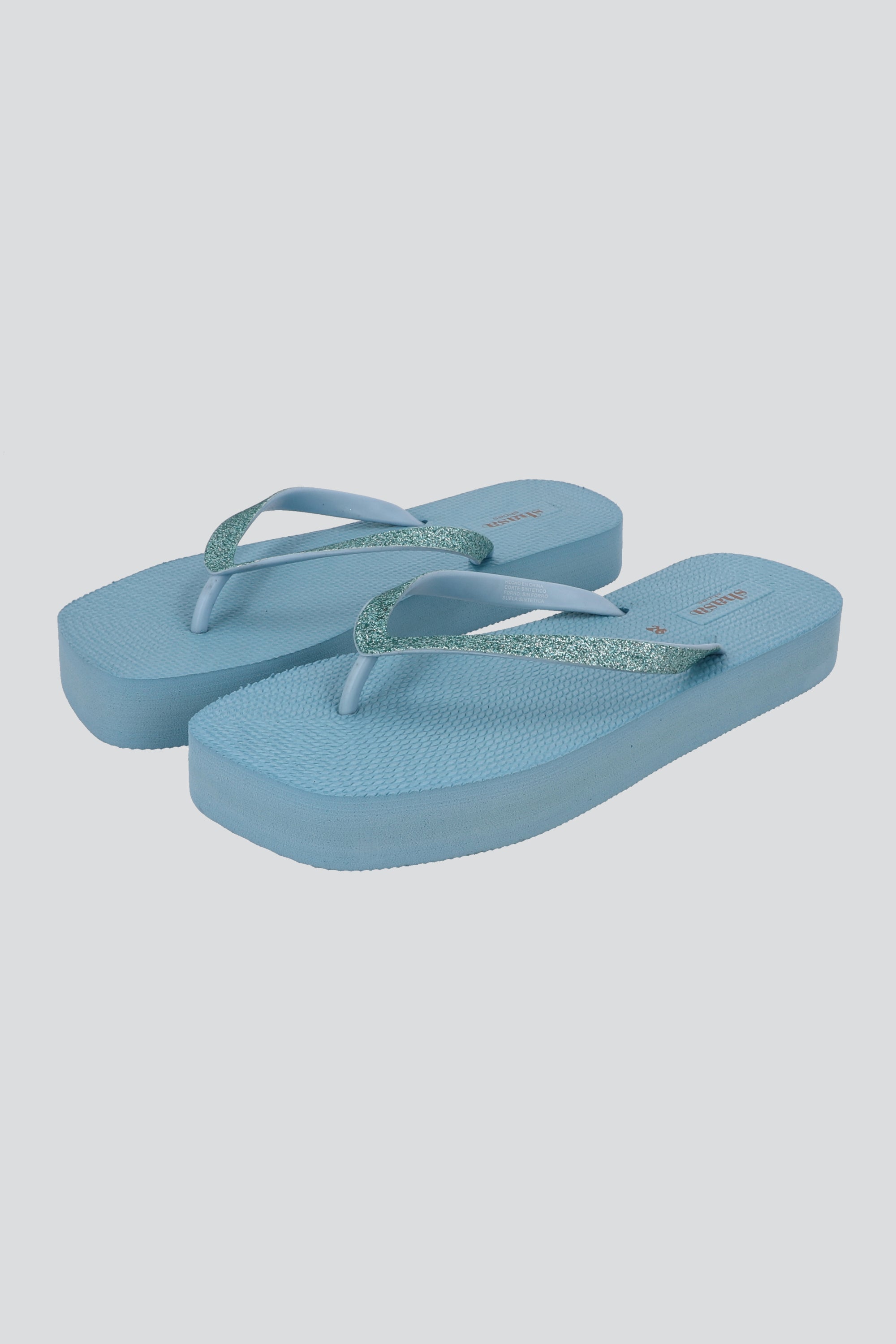 Flip Flop Plataforma AZUL CIELO