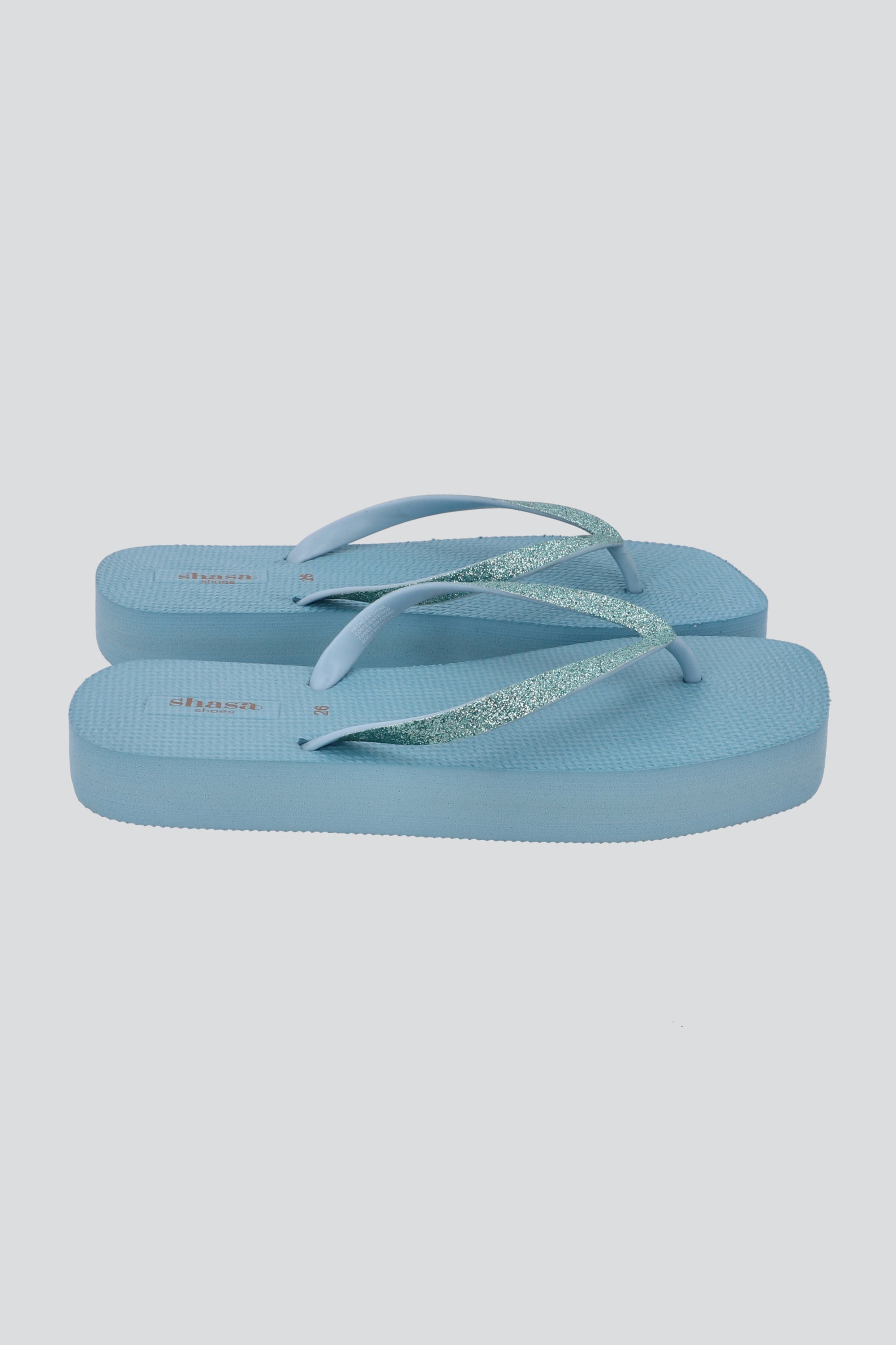 Flip Flop Plataforma AZUL CIELO