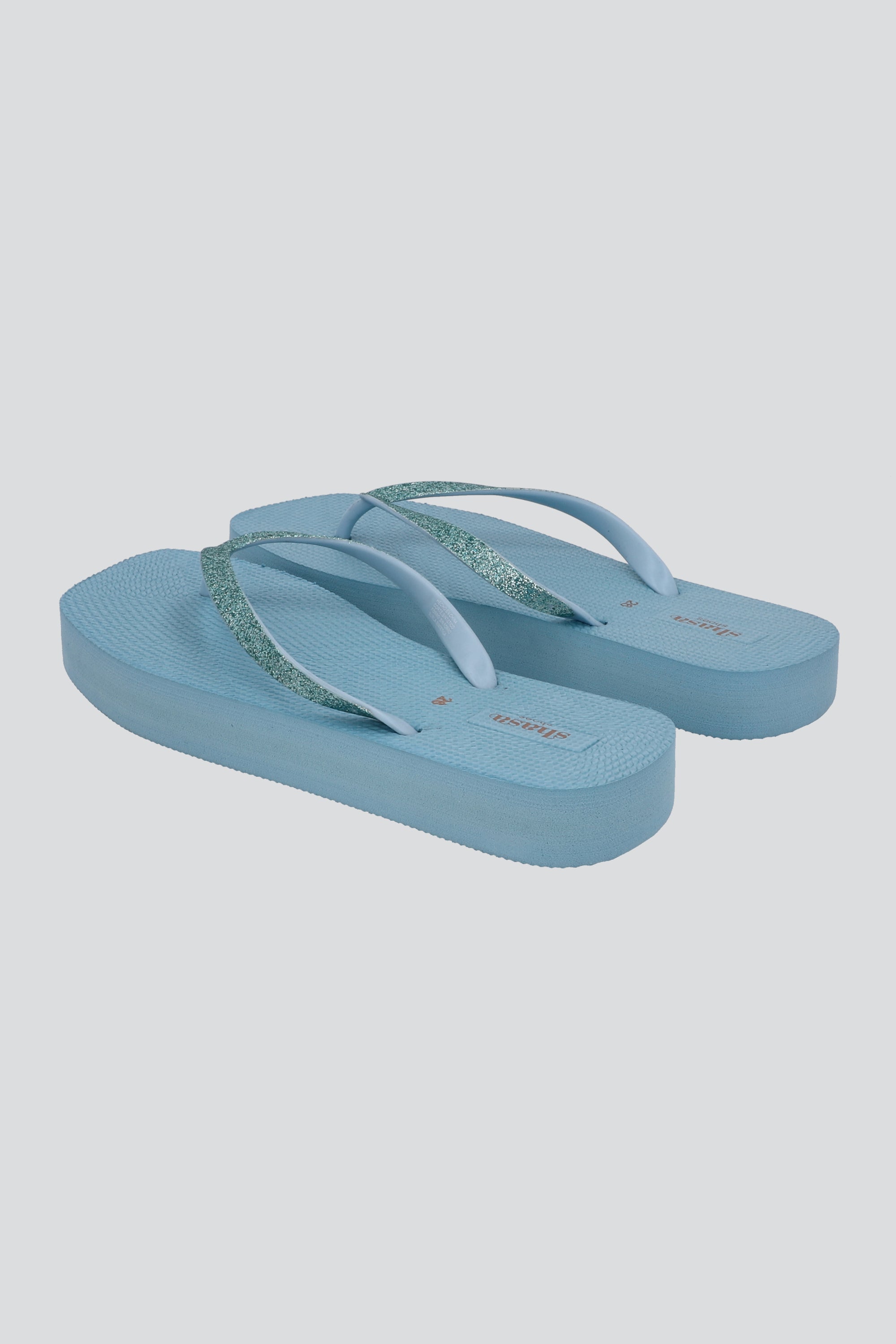 Flip Flop Plataforma AZUL CIELO
