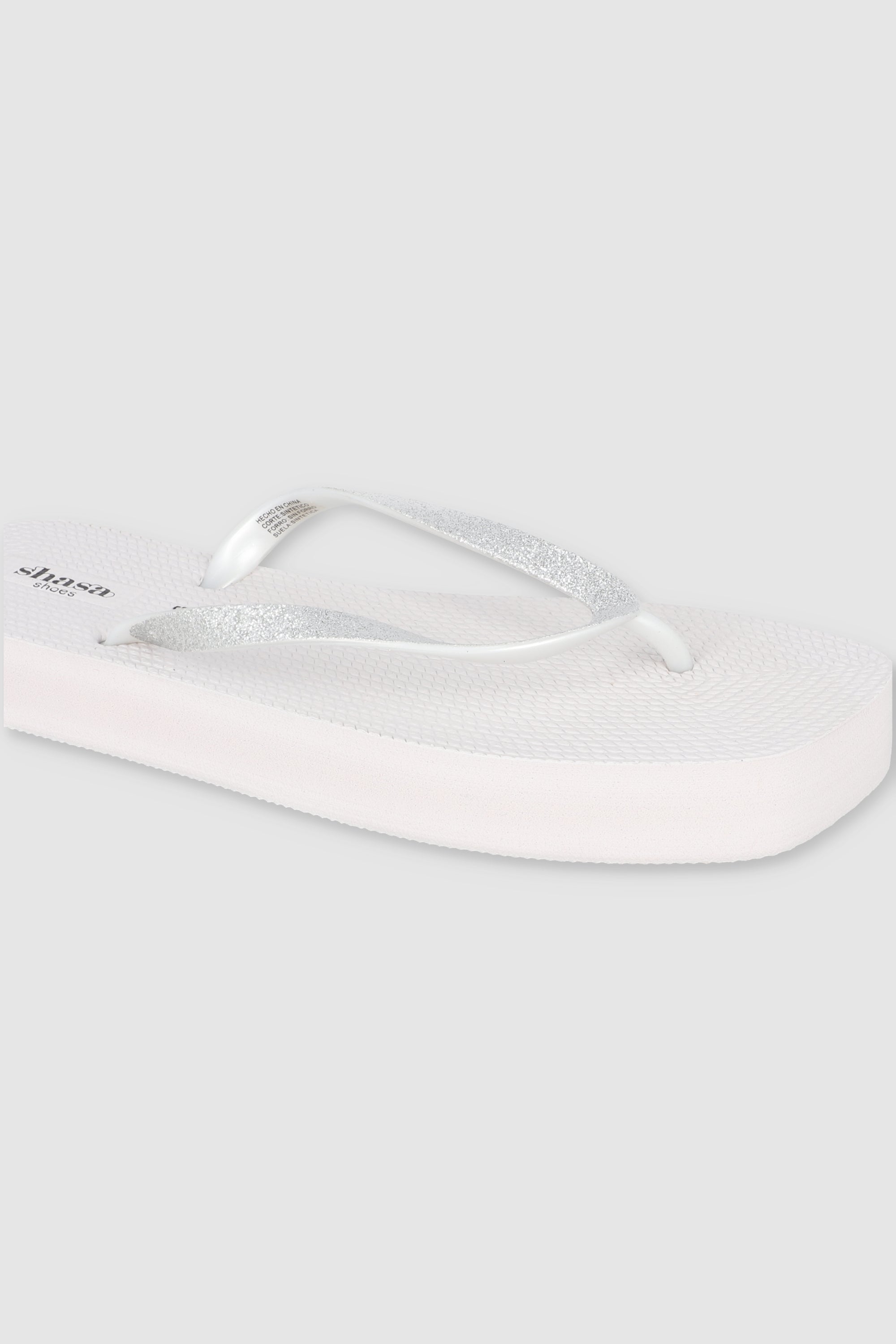 FLIP FLOP PLATAFORMA BLANCO