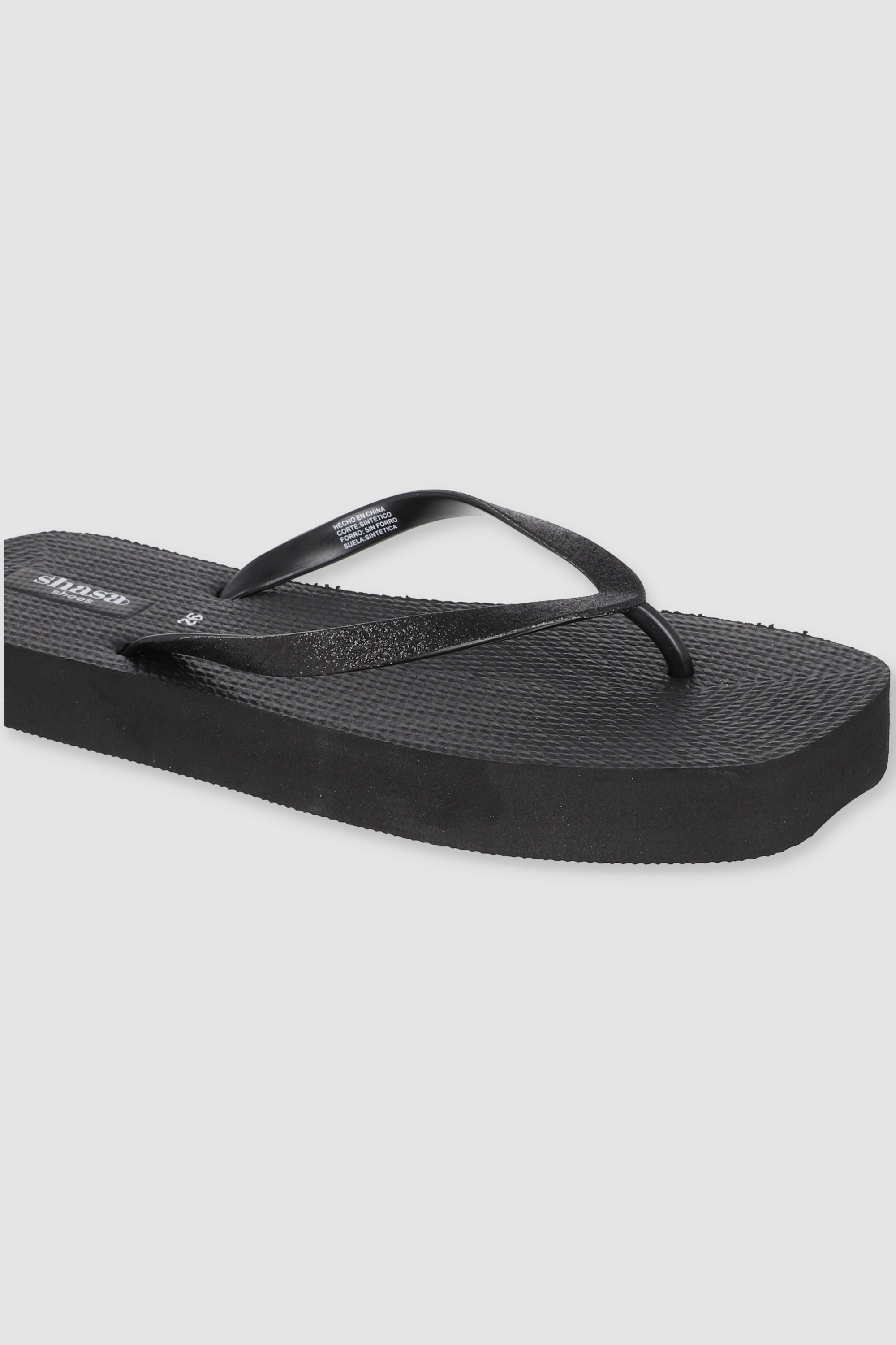 FLIP FLOP PLATAFORMA NEGRO