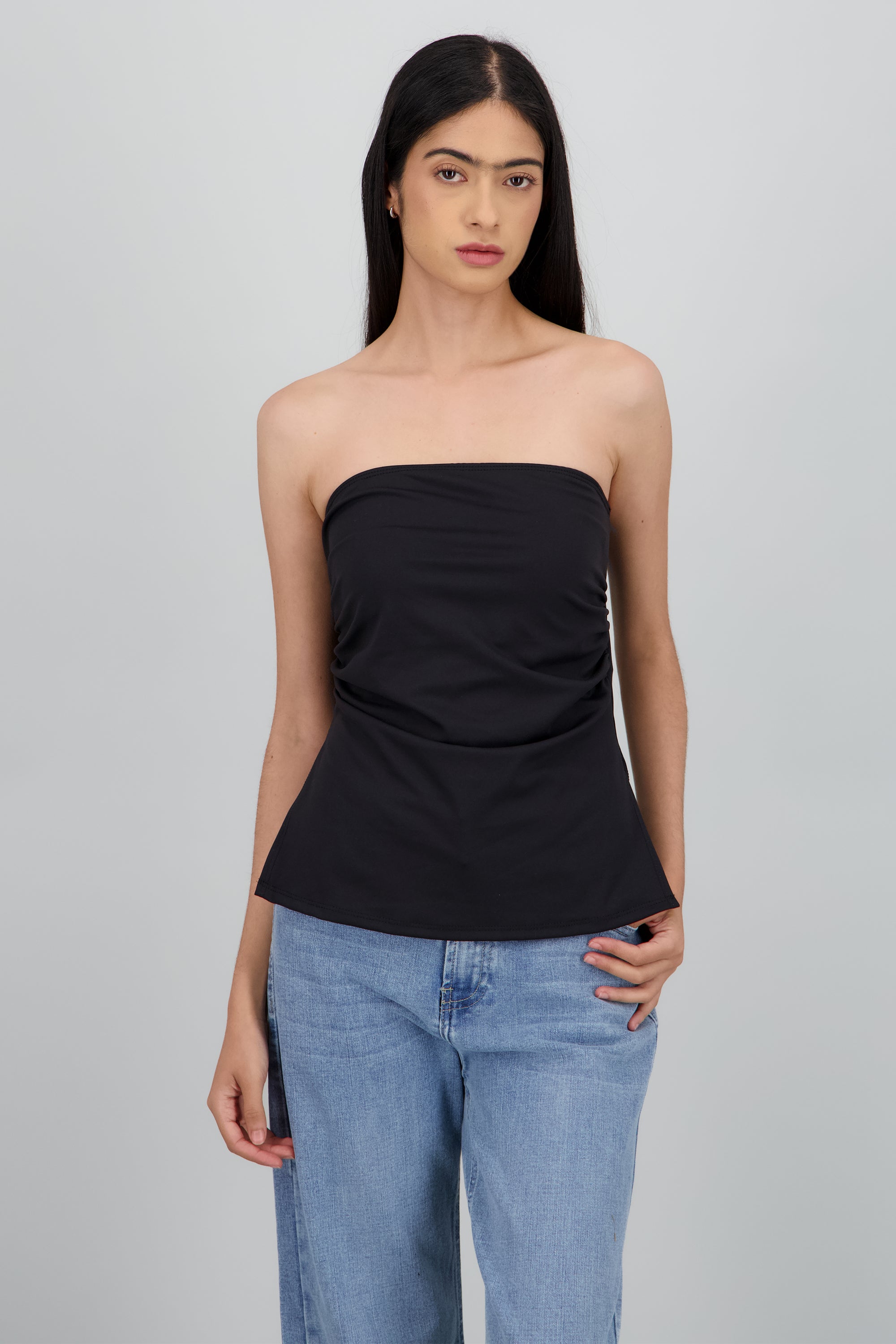 Top tubo abetura NEGRO