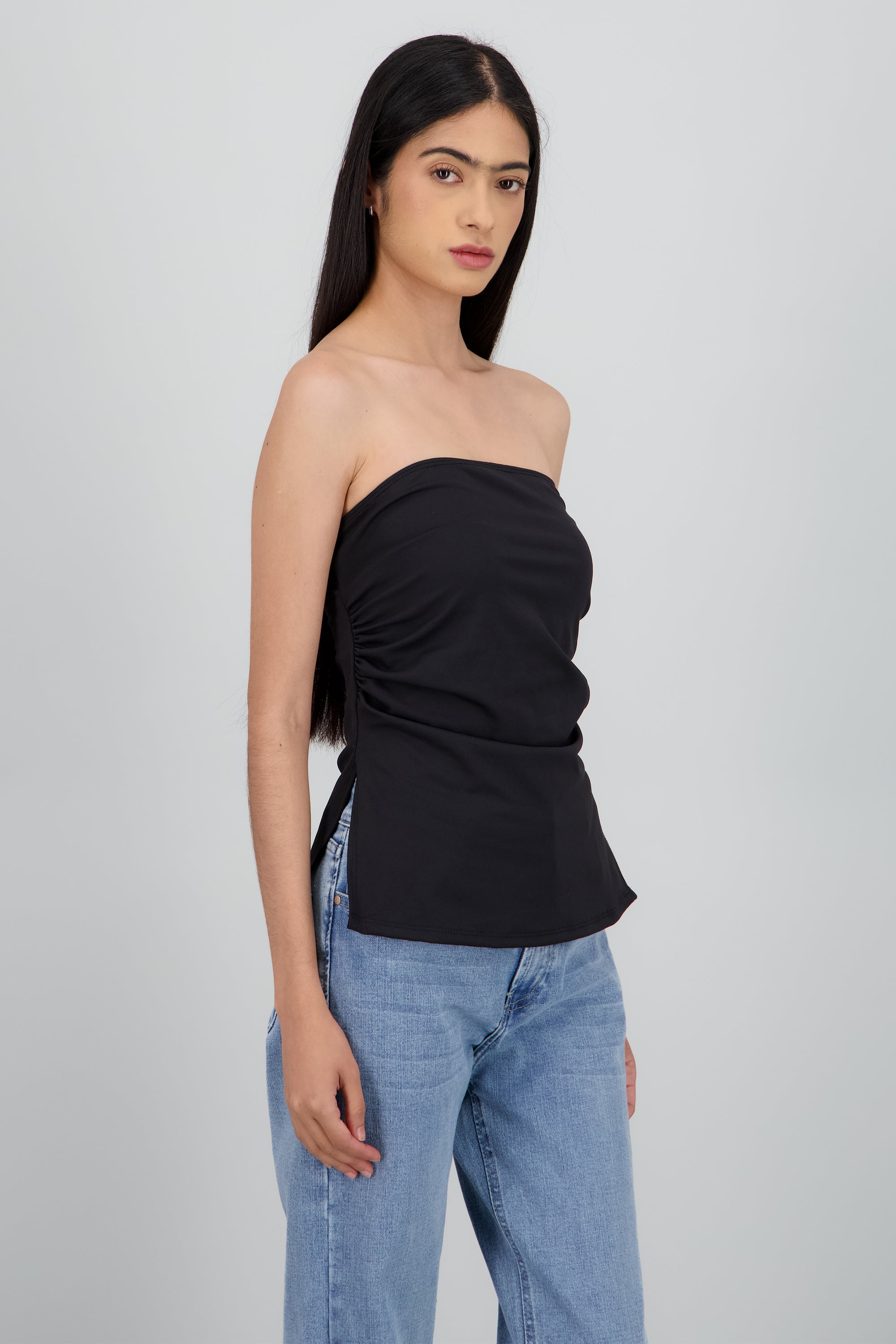 Top tubo abetura NEGRO