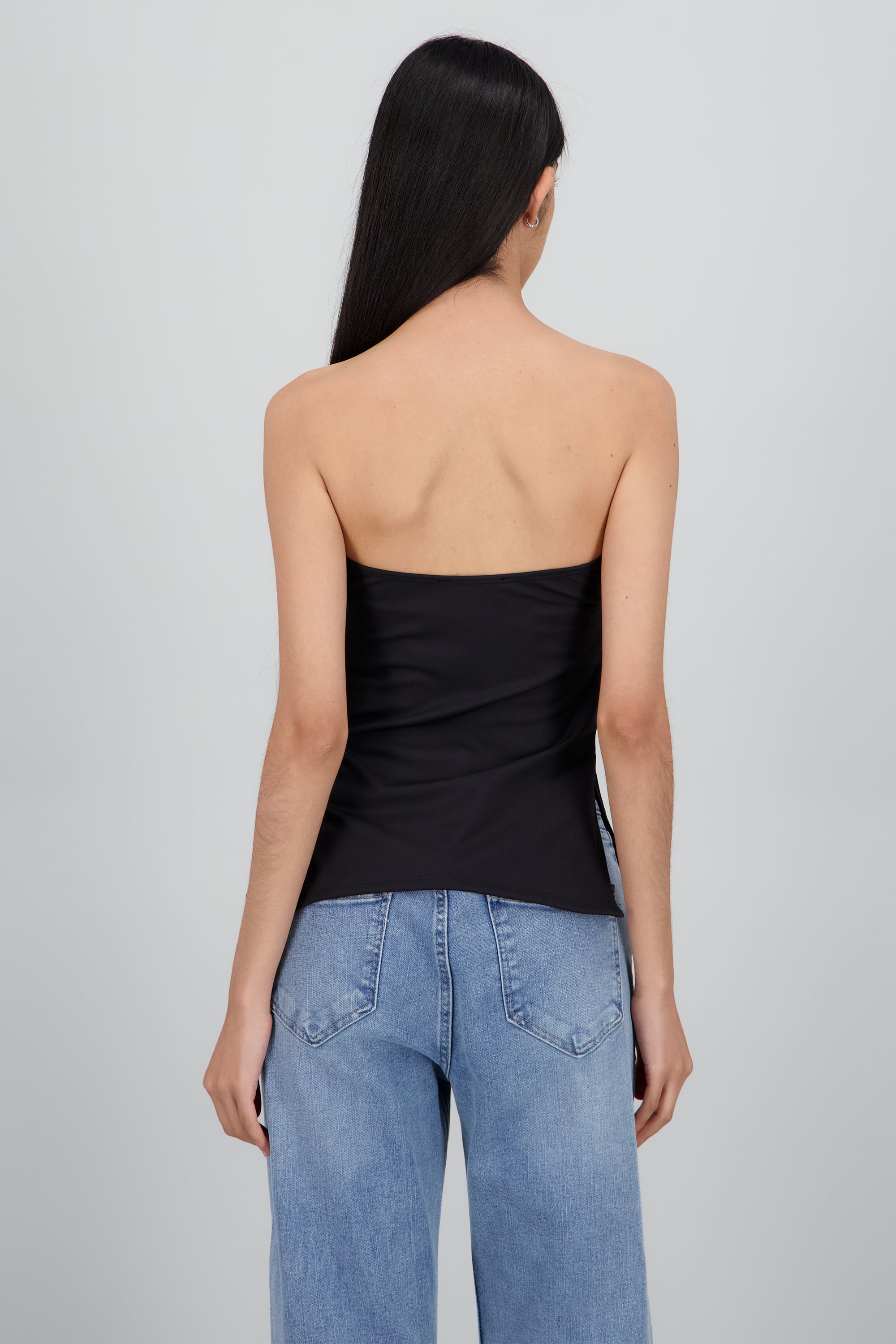 Top tubo abetura NEGRO