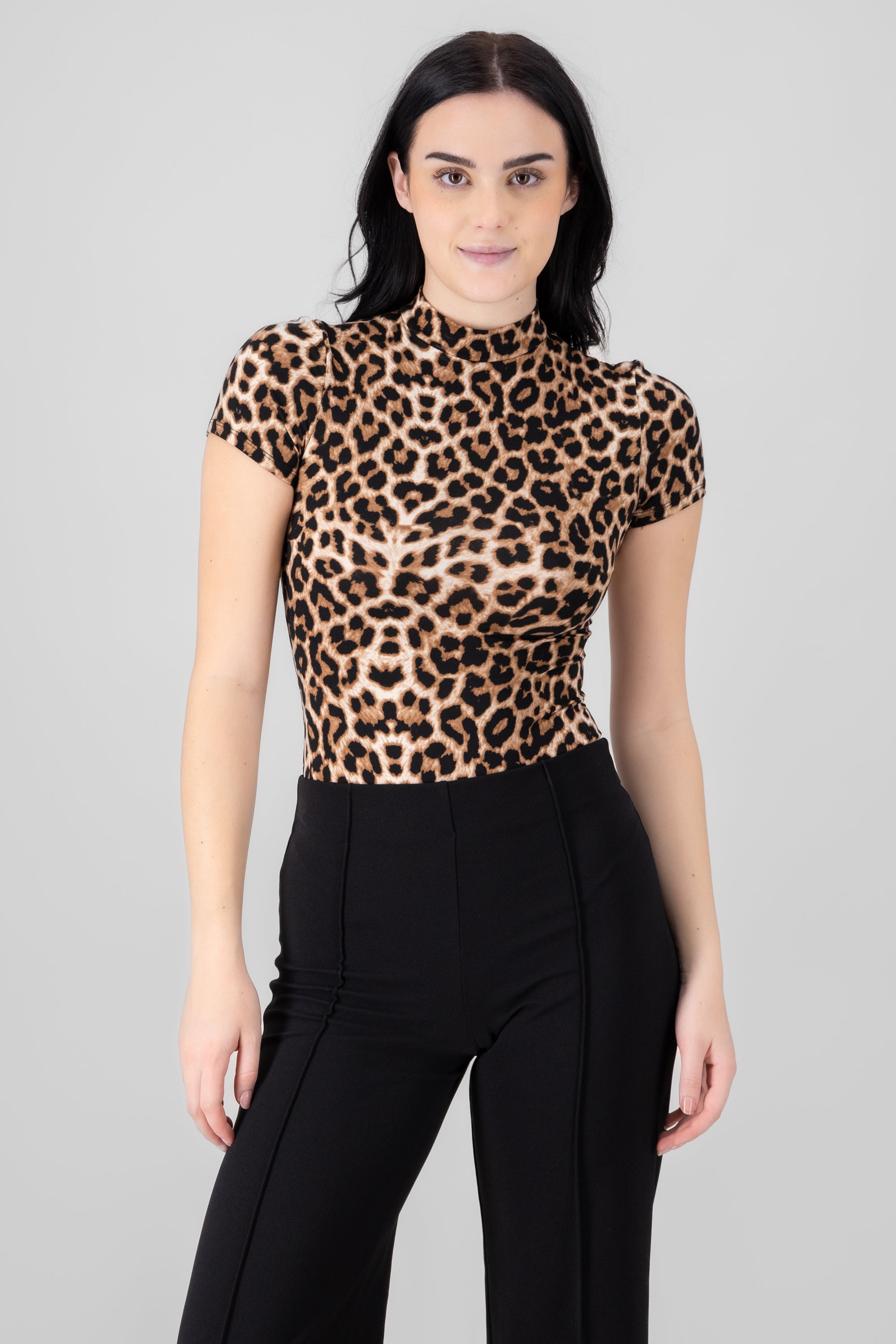 Bodysuit manga larga leopardo CAFE COMBO