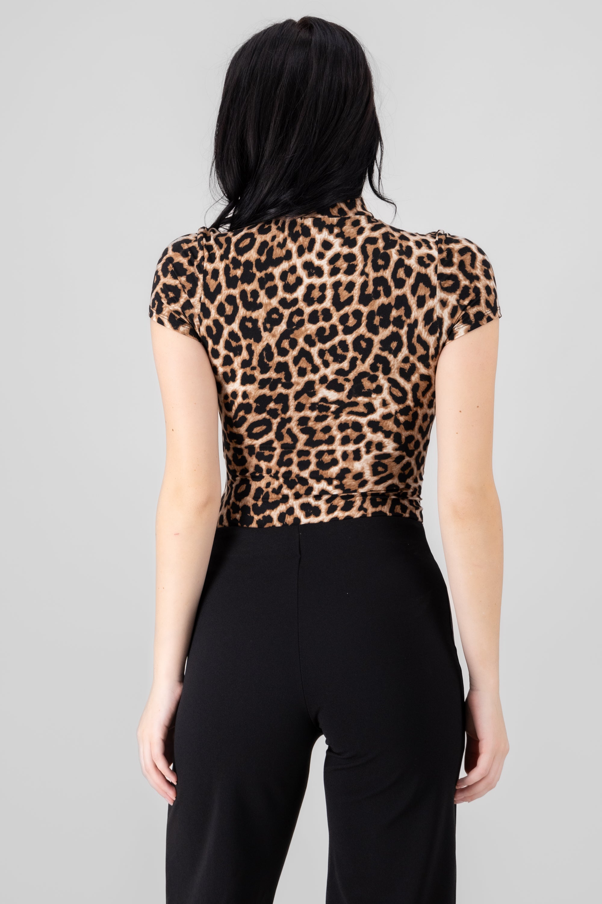 Bodysuit manga larga leopardo CAFE COMBO