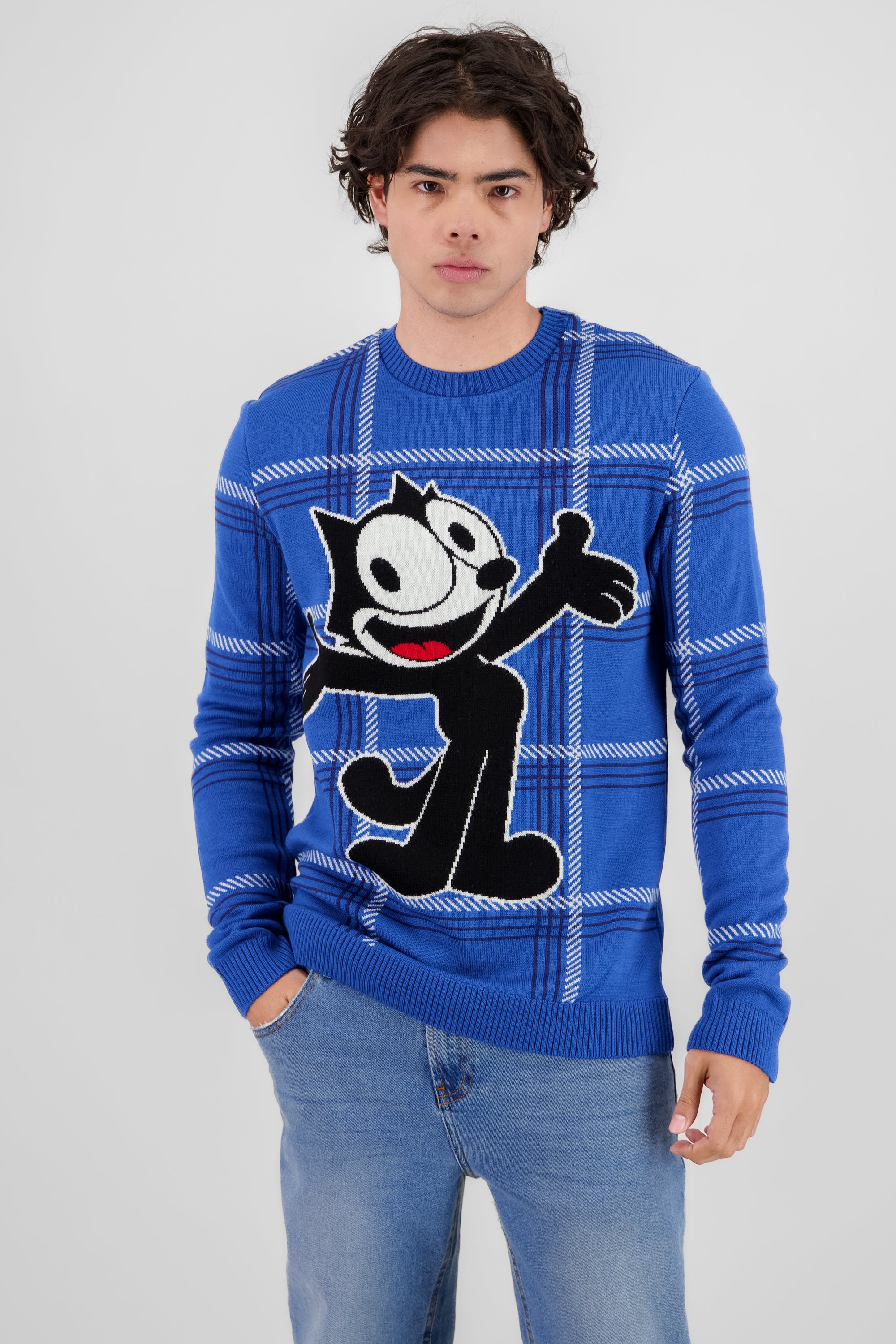 Suéter felix the cat AZUL COMBO