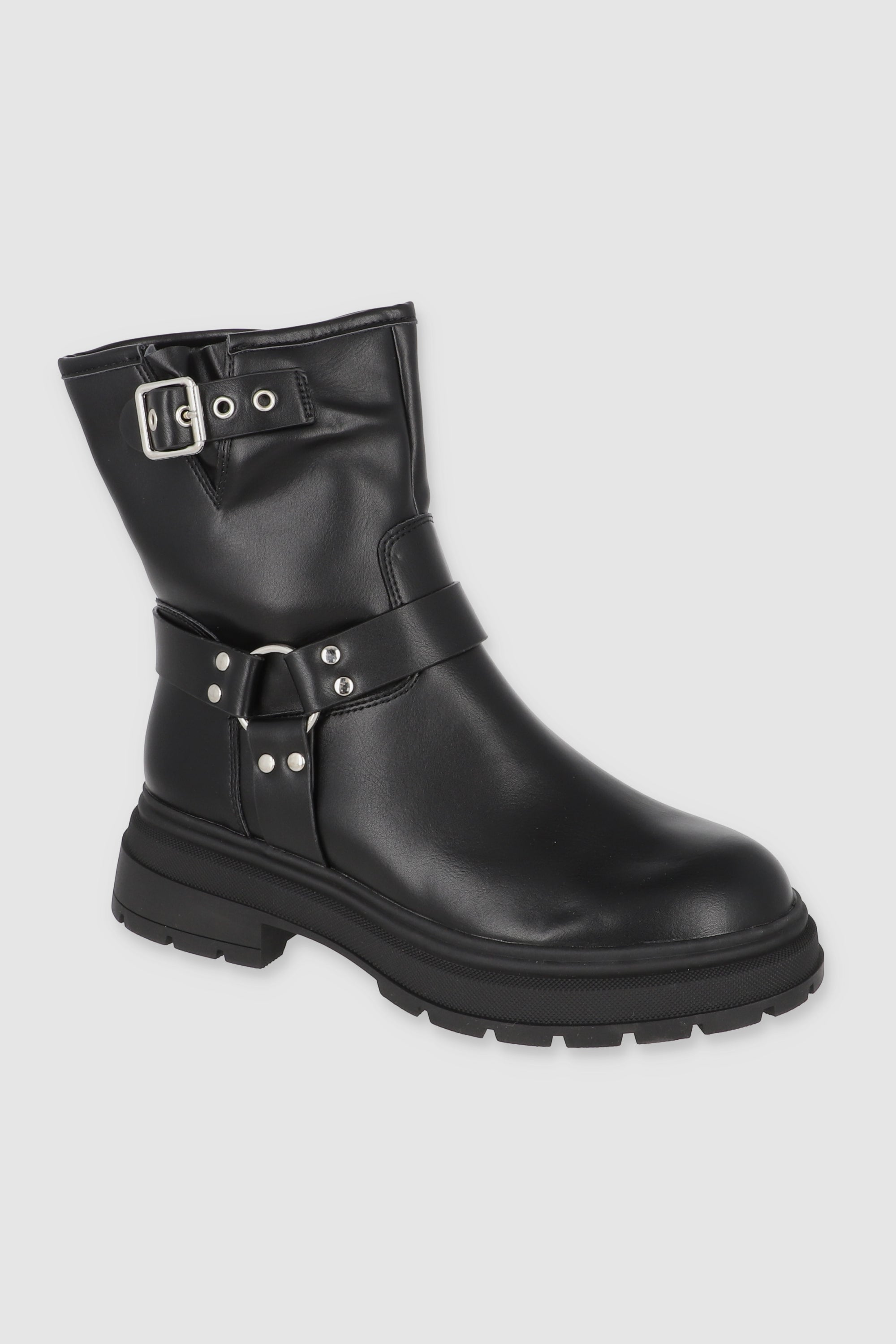 BOTIN HEBILLAS NEGRO