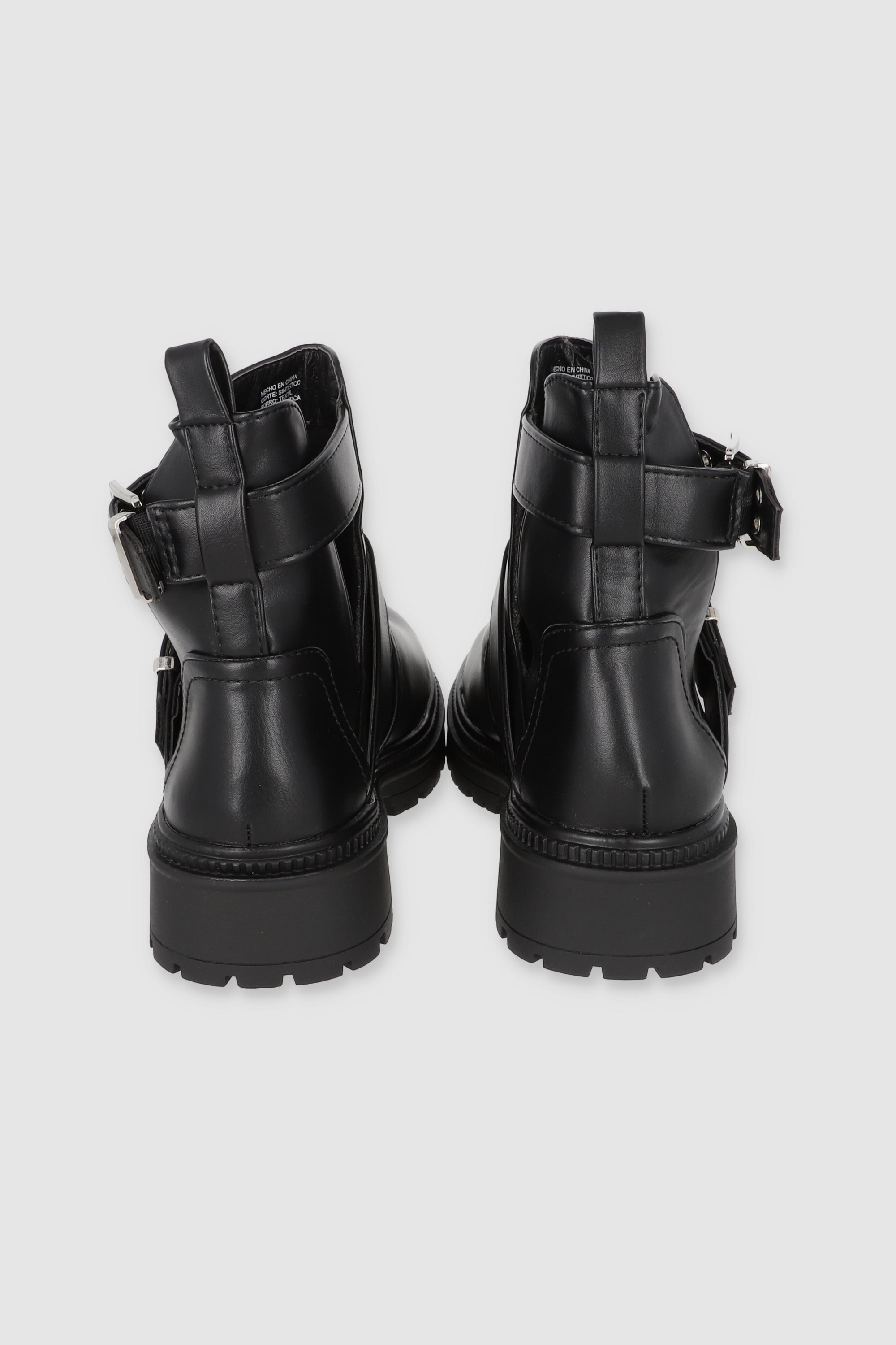 BOTIN CORTE HEBILLAS NEGRO