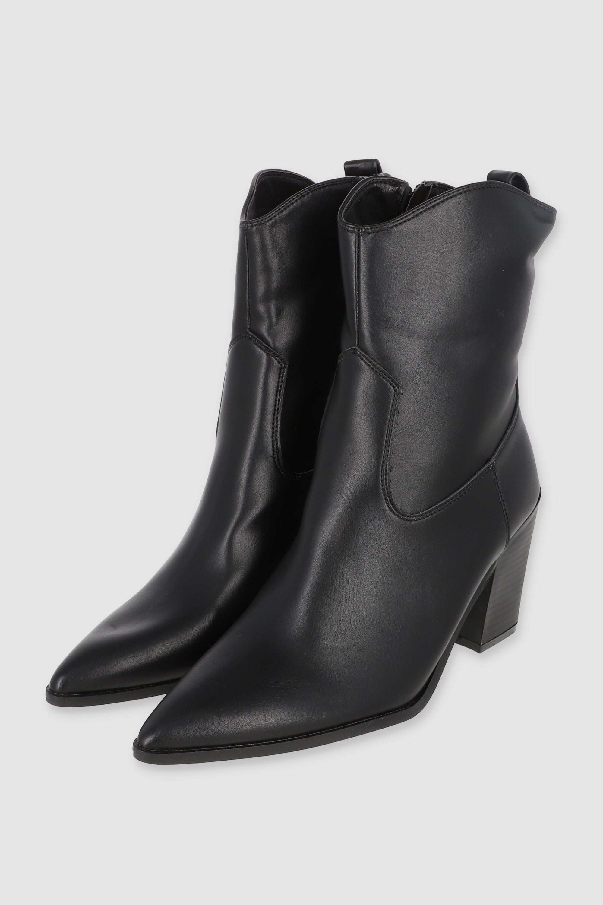 BOTIN VAQUERO CORTO NEGRO