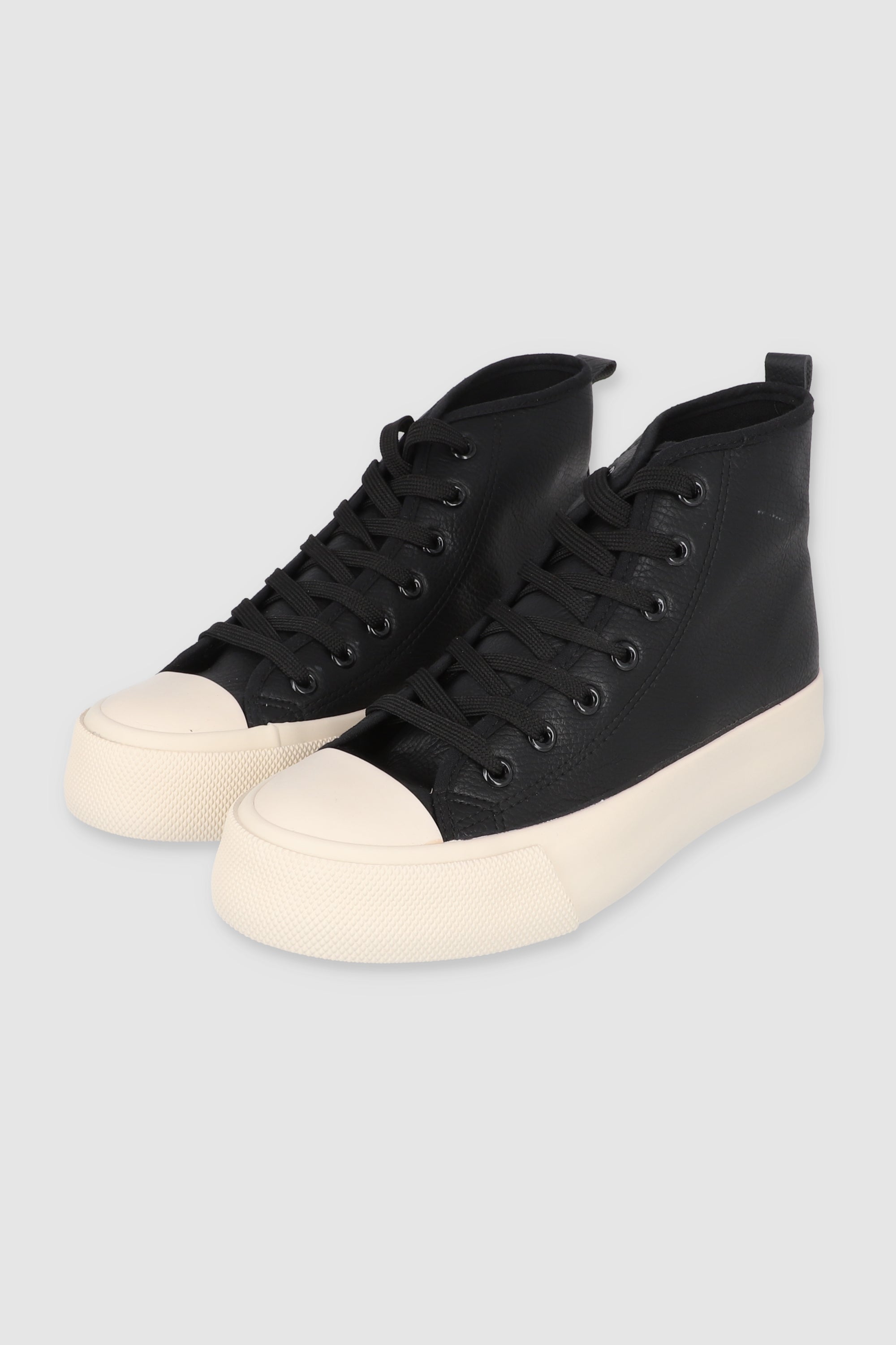 TENIS CANVAS LISO PU NEGRO