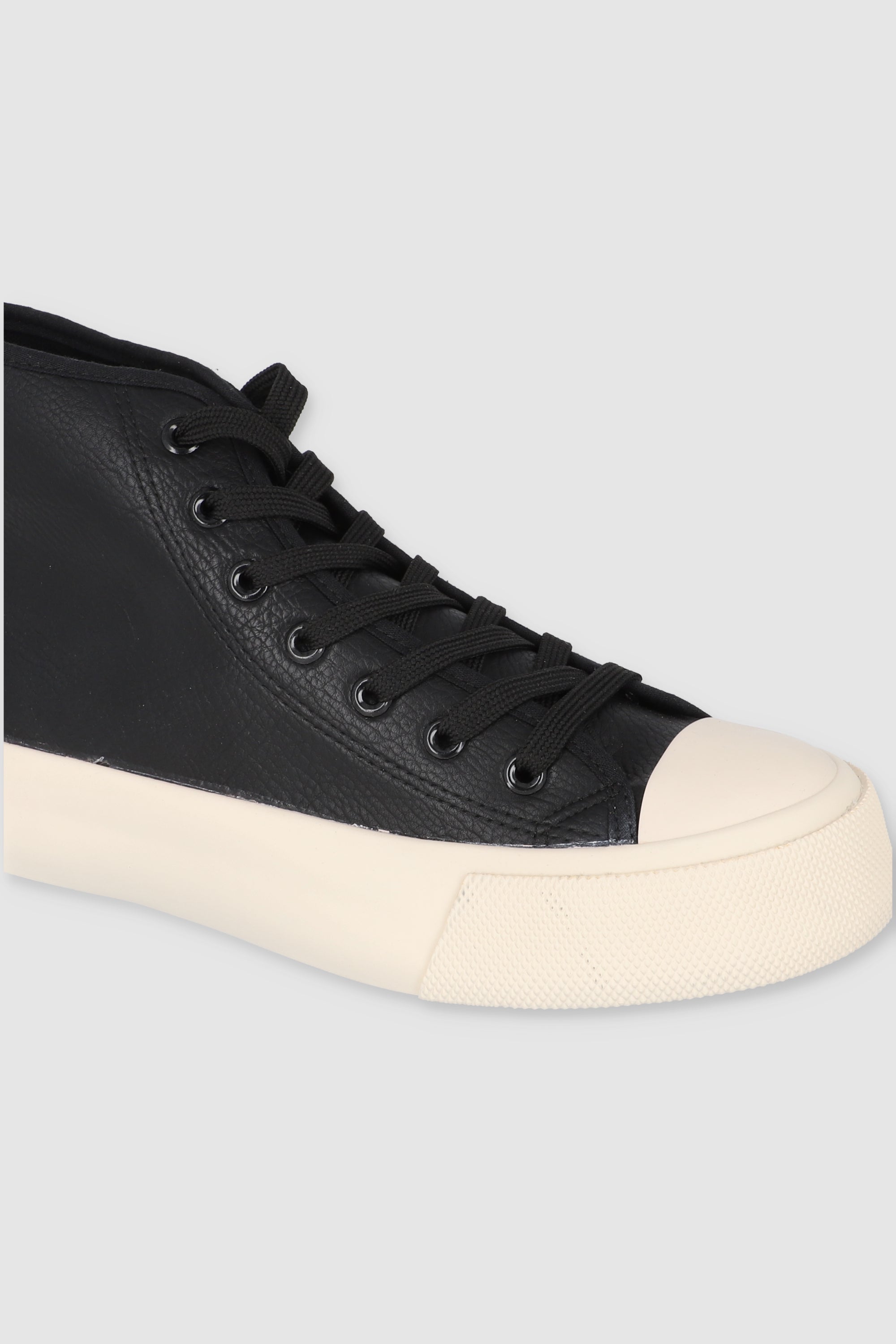 TENIS CANVAS LISO PU NEGRO