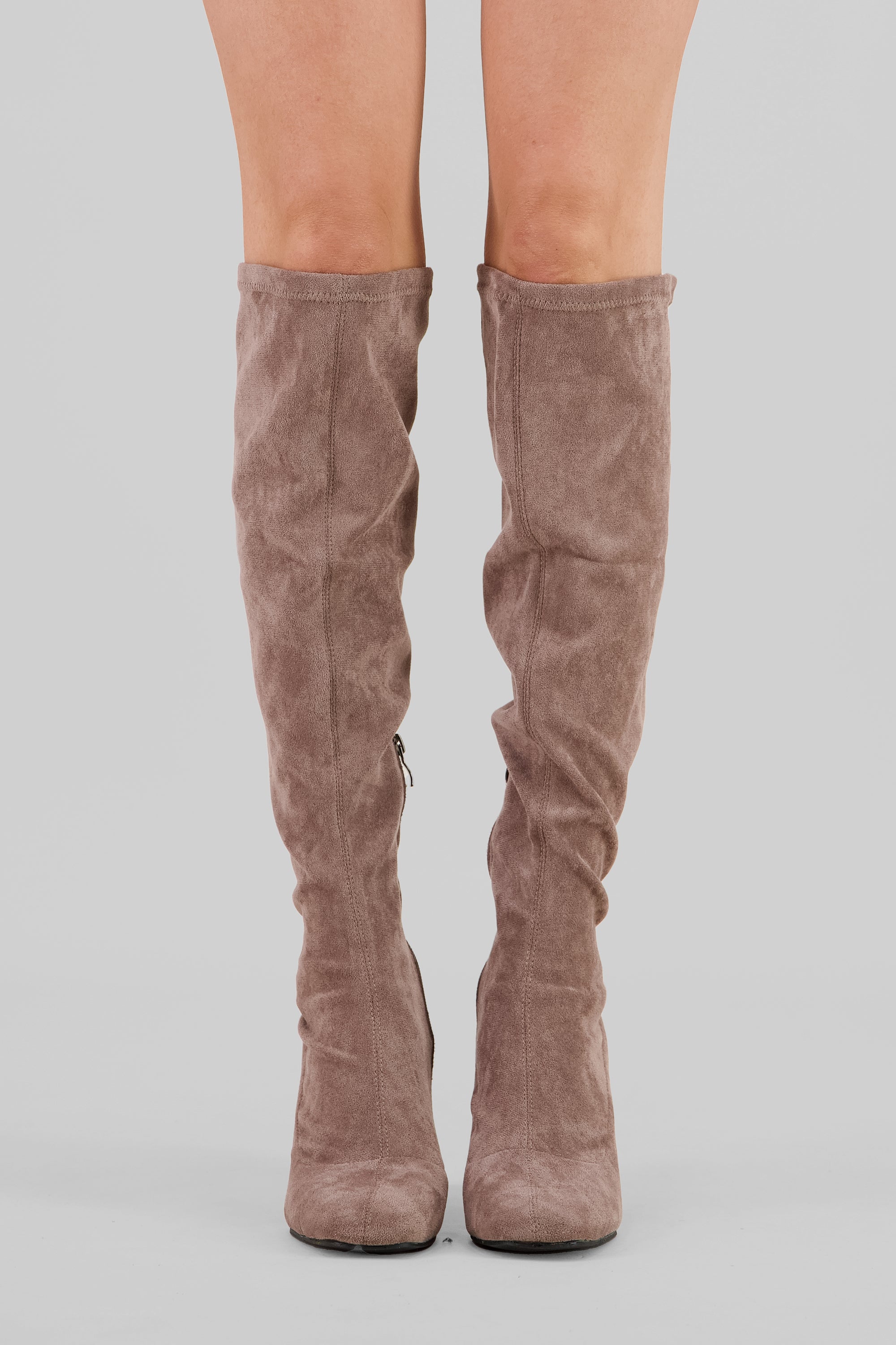 Bota over the knee durazno TAUPE