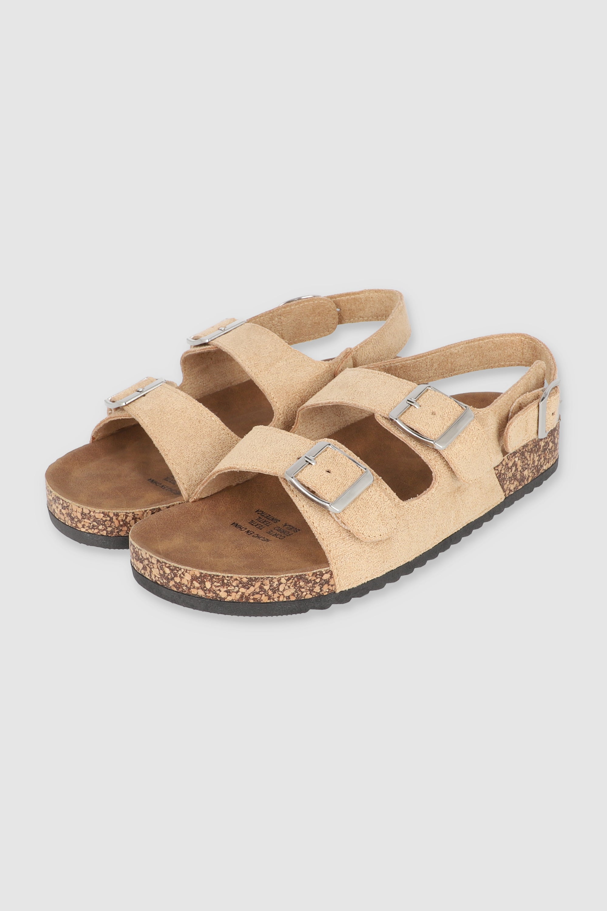 Sandalia dos tiras slingback NUDE