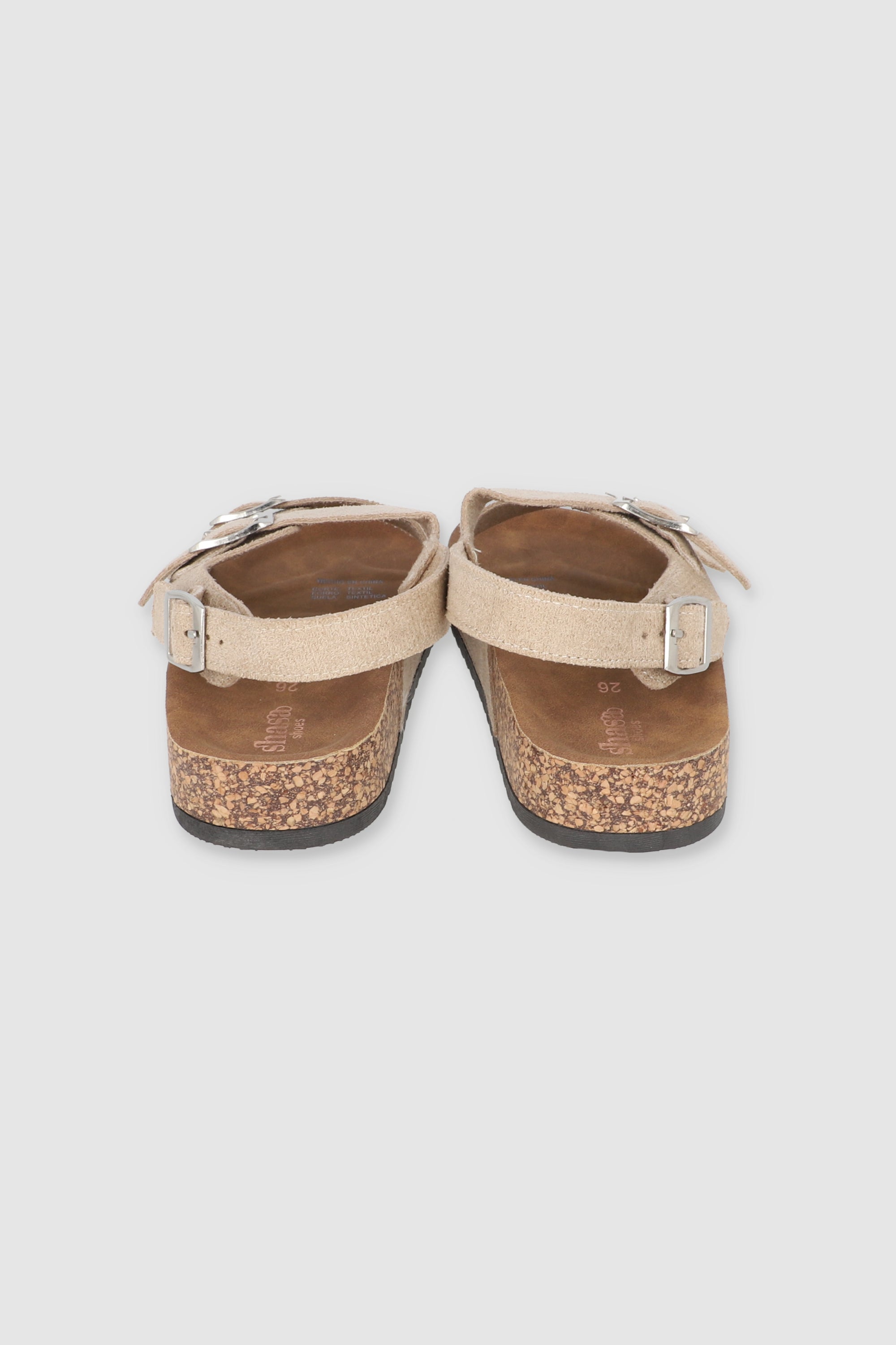 Sandalia dos tiras slingback TAUPE