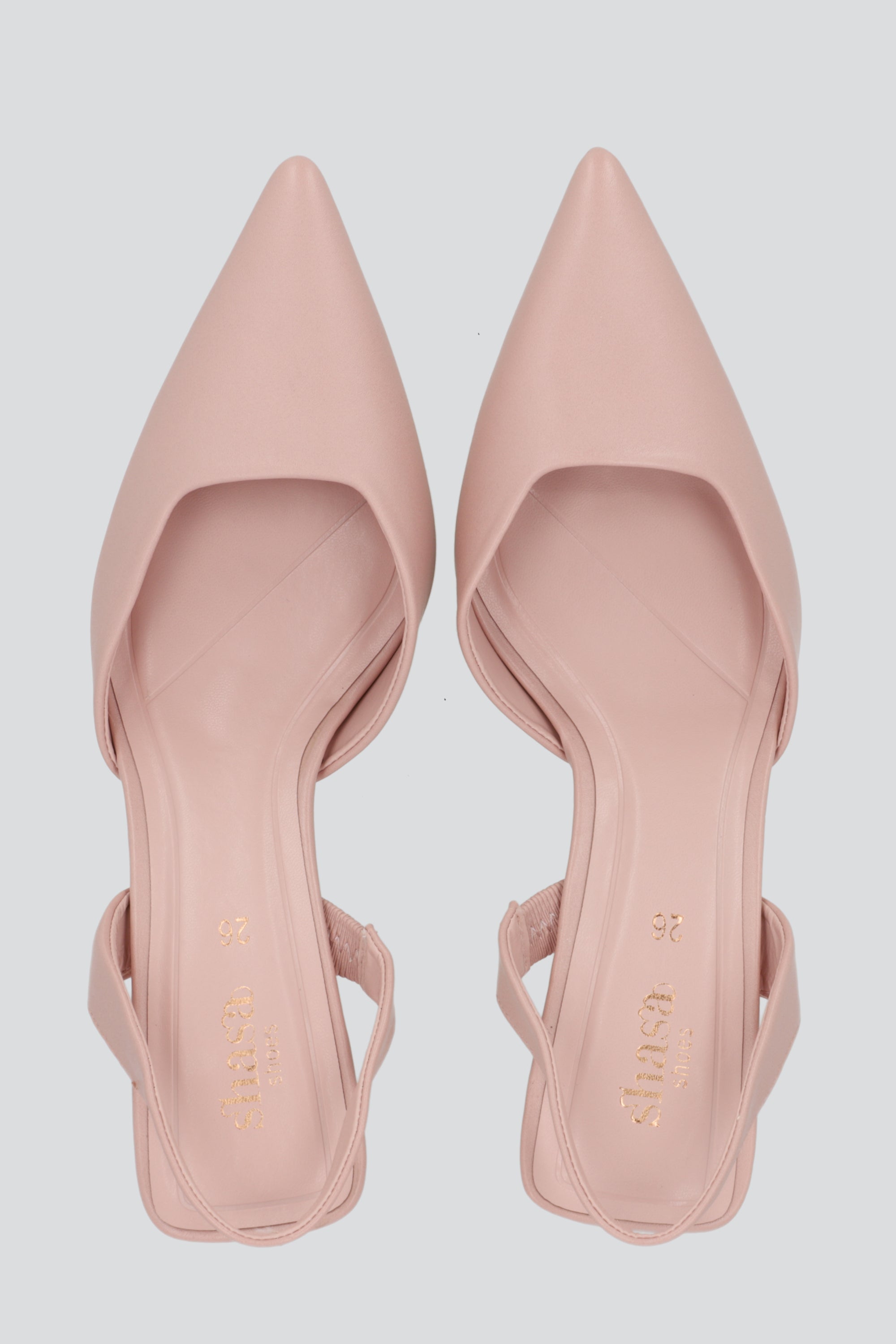 Tacón Puntal D'Orsey Tira ROSA PASTEL