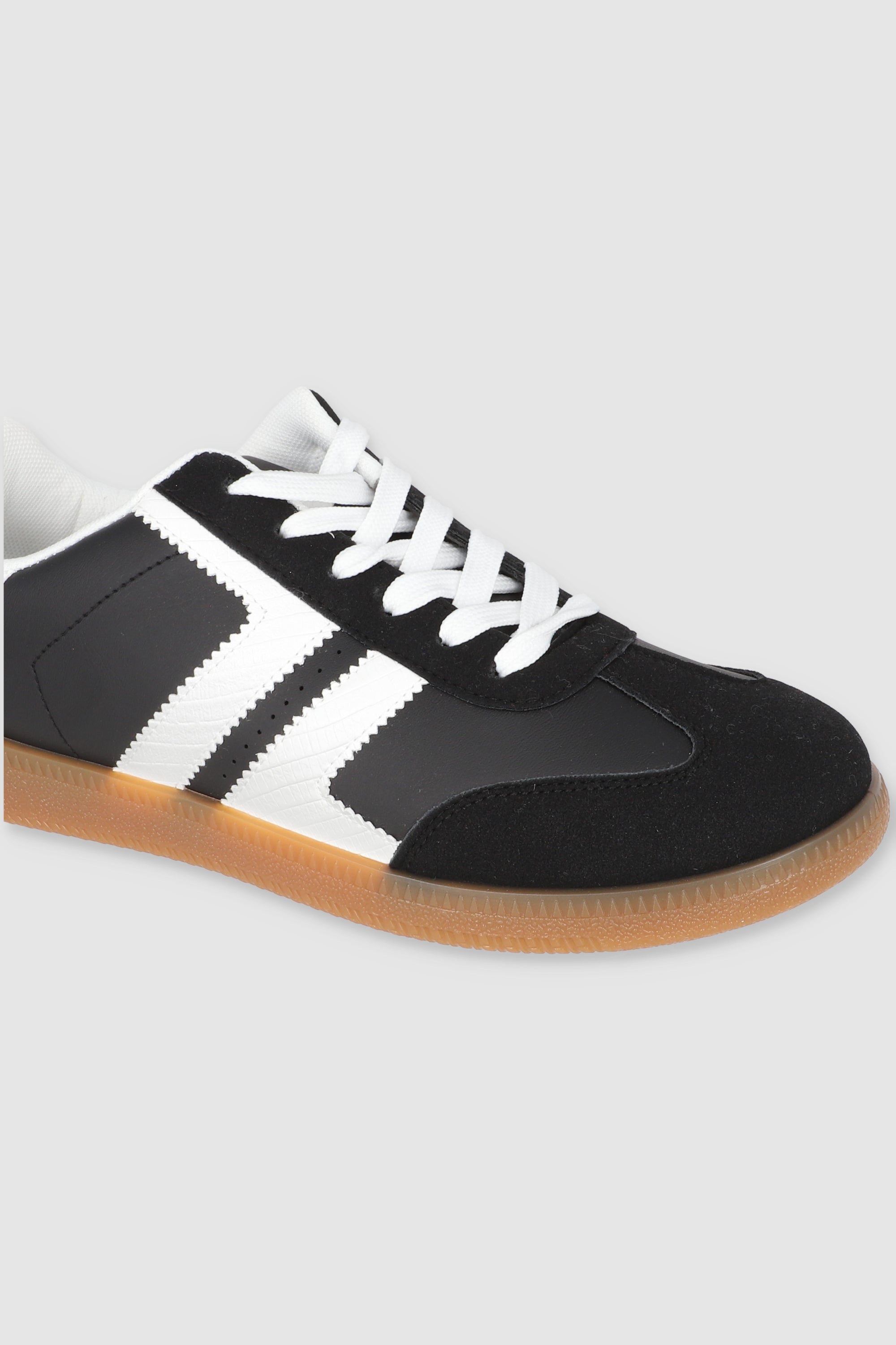 Tenis casual doble linea lateral NEGRO