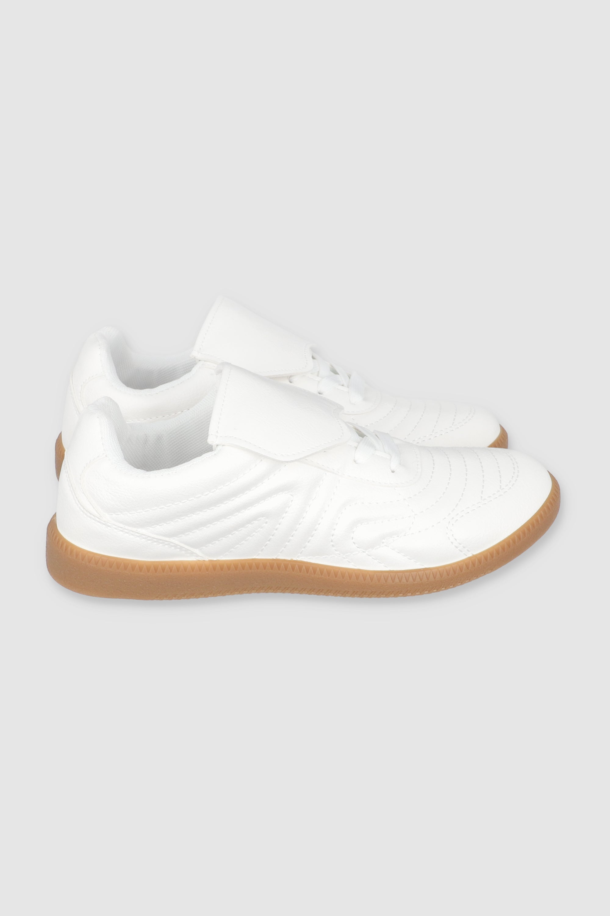 Tenis estilo retro lengueta BLANCO