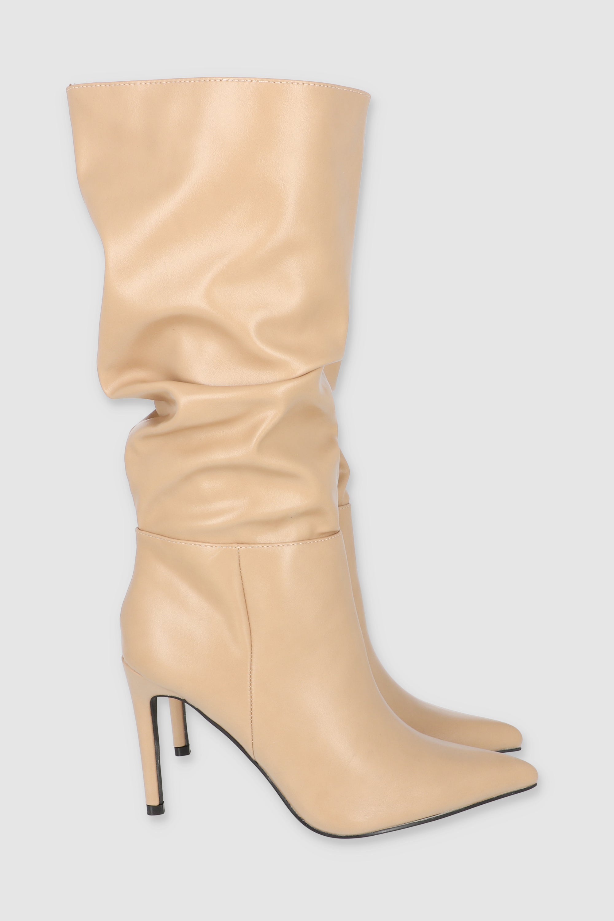 Bota slouchy midi TAUPE