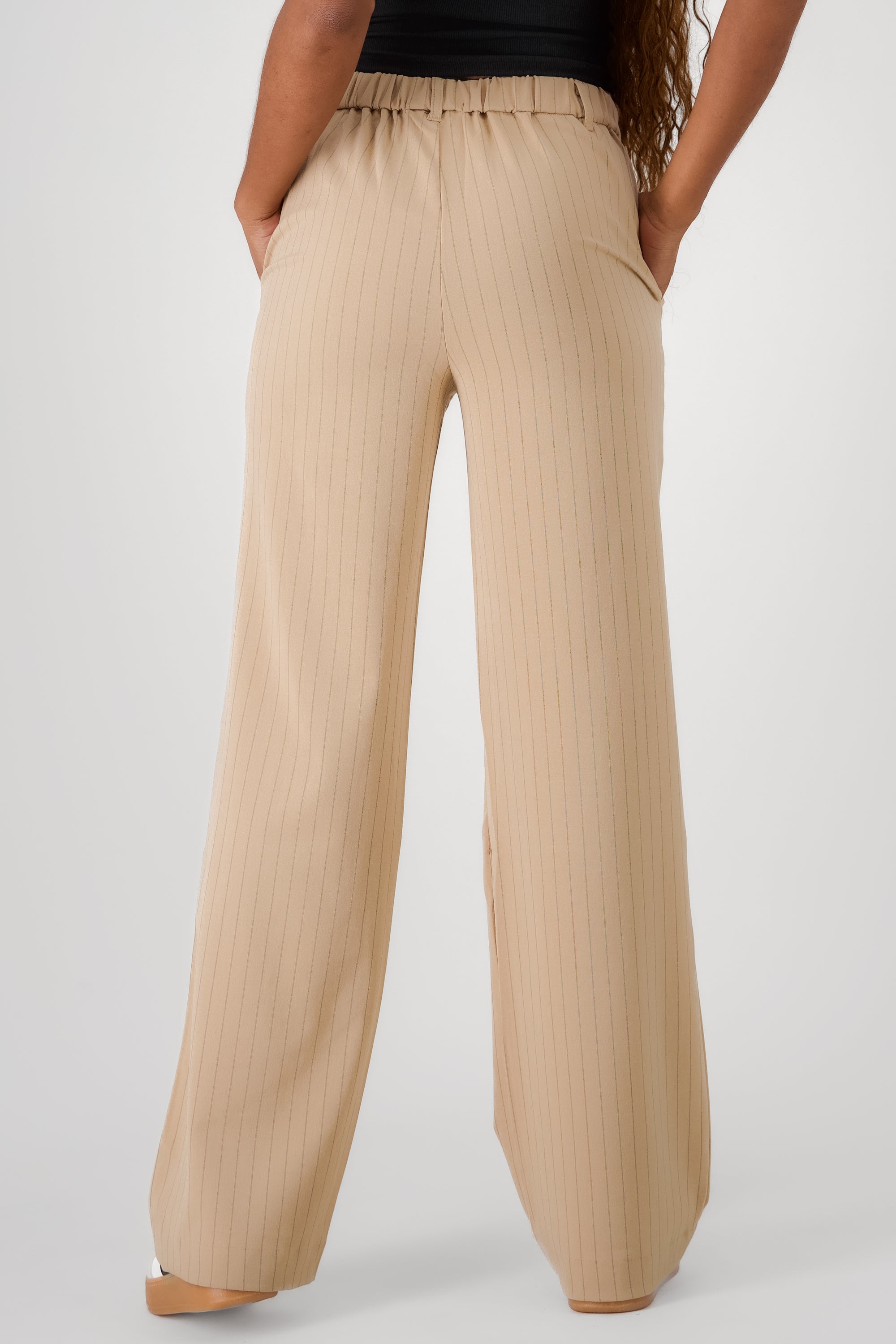 Pantalon rayas liso KHAKI