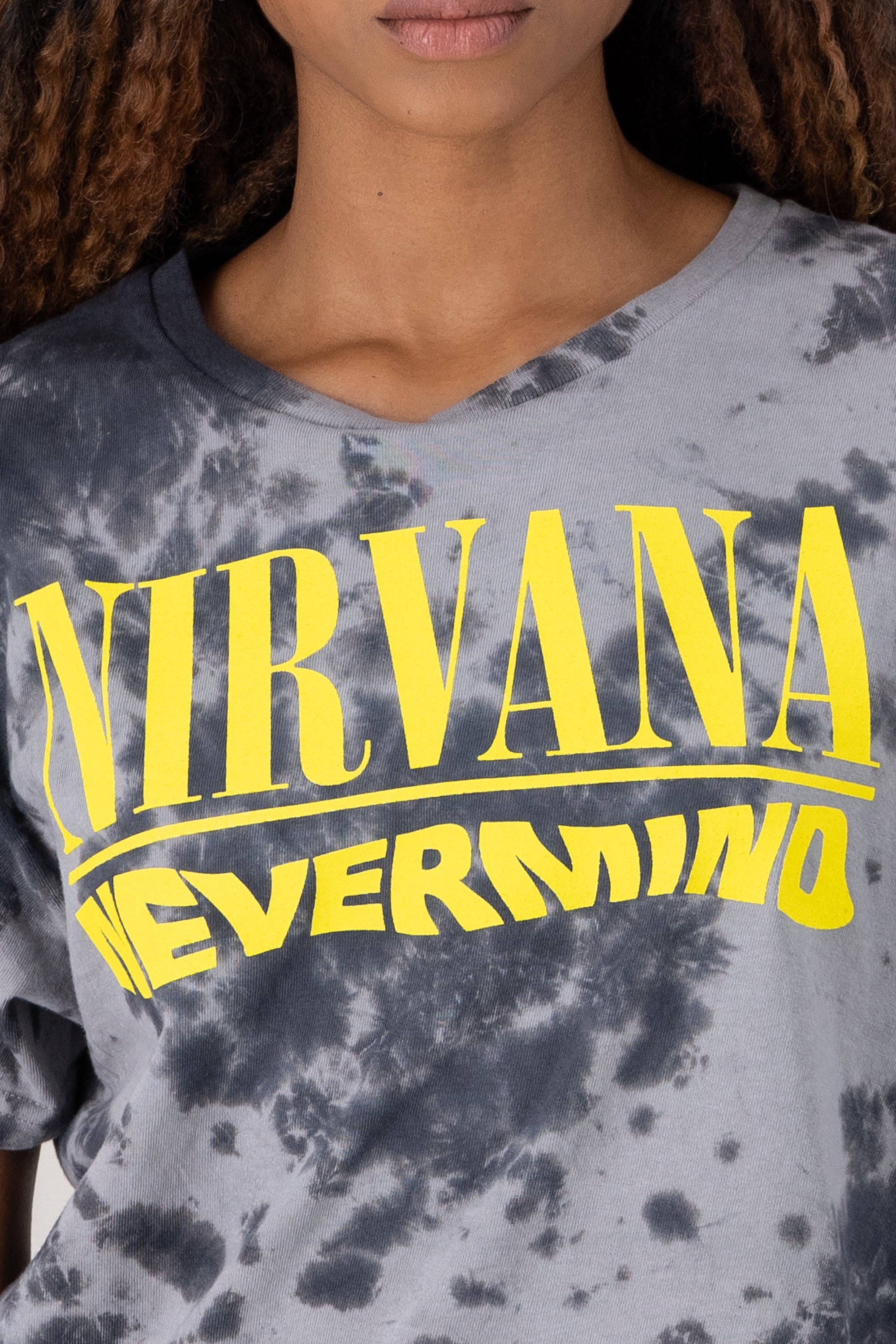 Playera Nirvana tie dye NEGRO COMBO