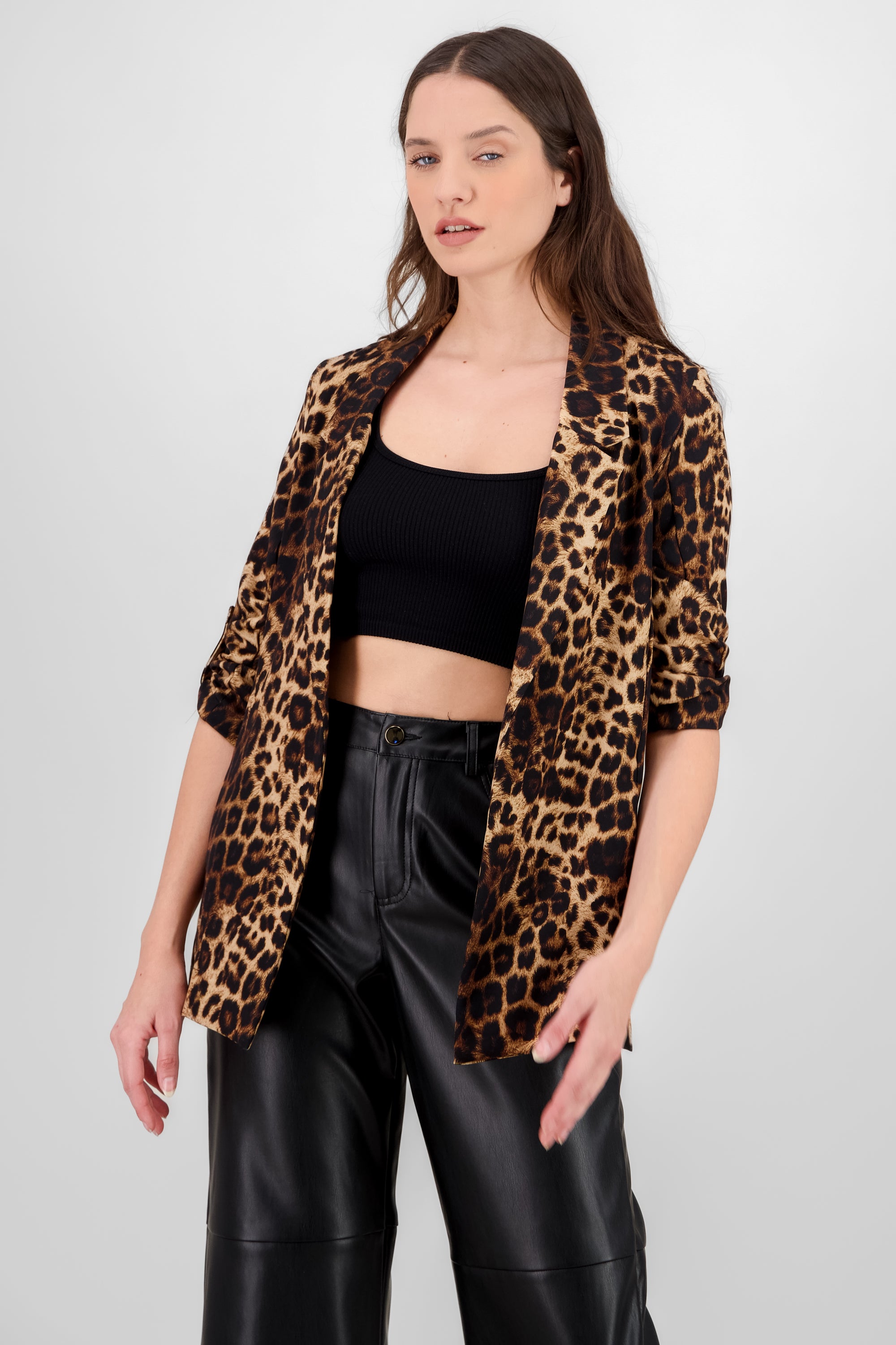 Saco detalle manga animal print