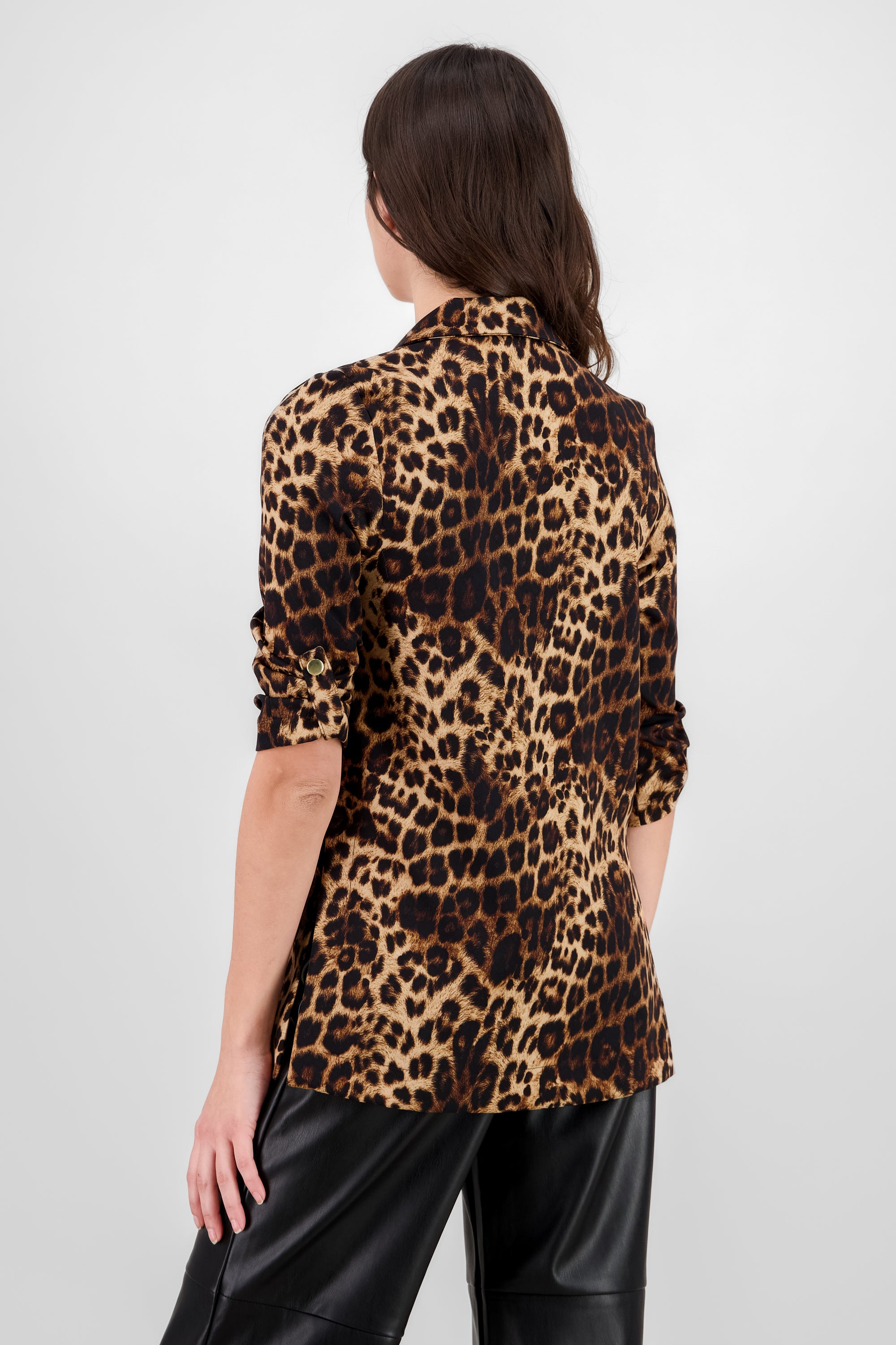 Saco detalle manga animal print CAFE COMBO