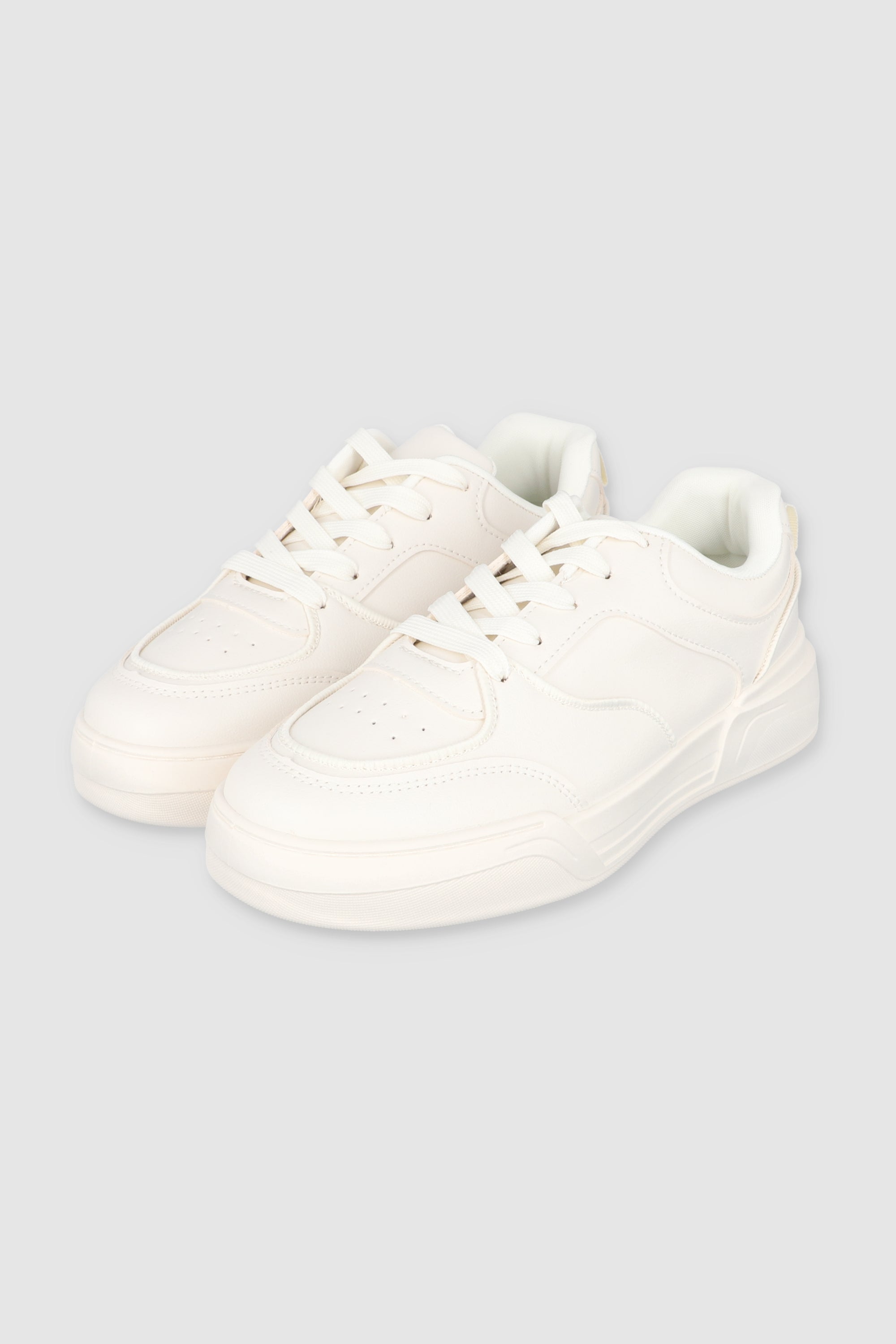 Tenis casual retro bicolor HUESO