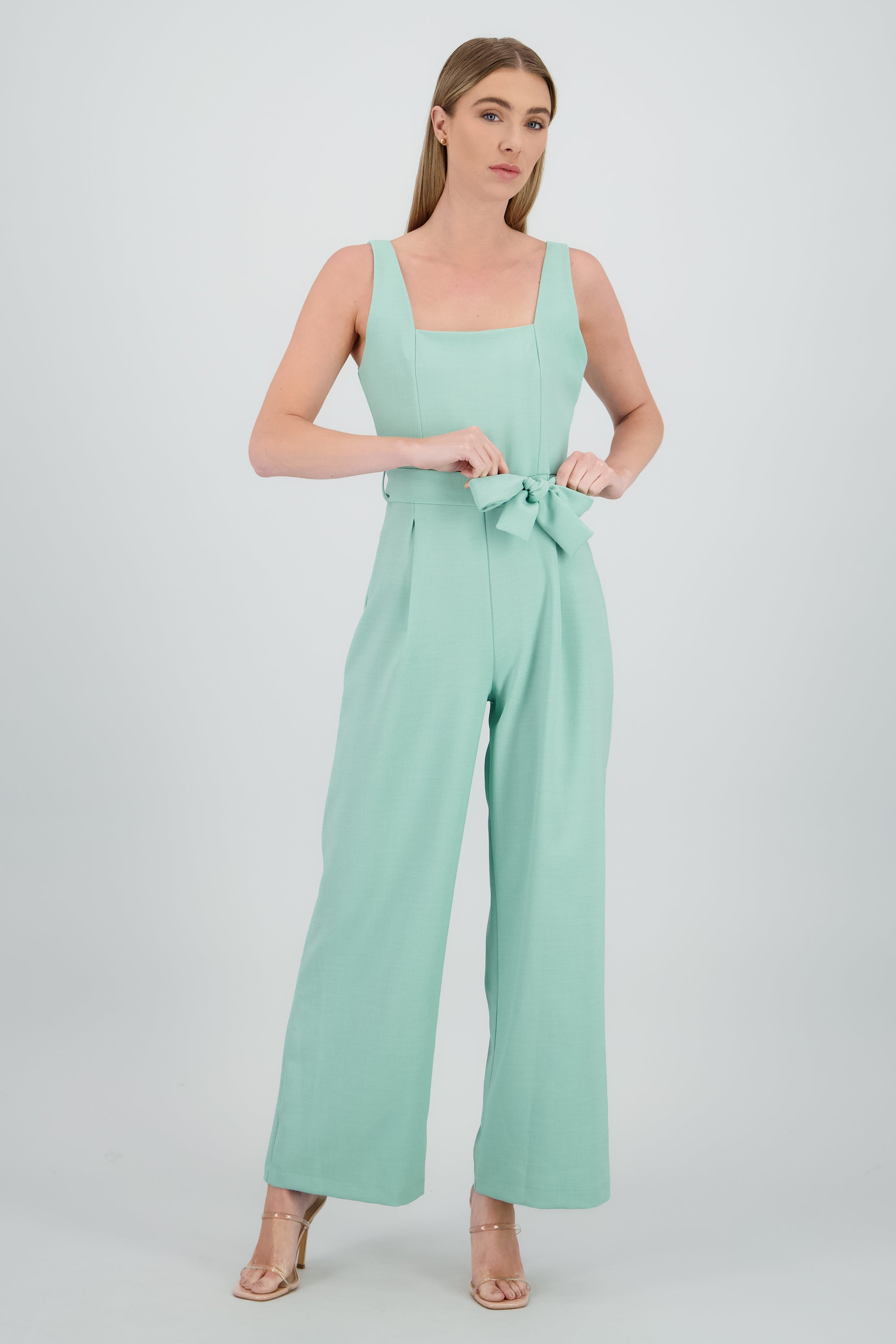 Jumpsuit tirantes detalle cinturon MENTA