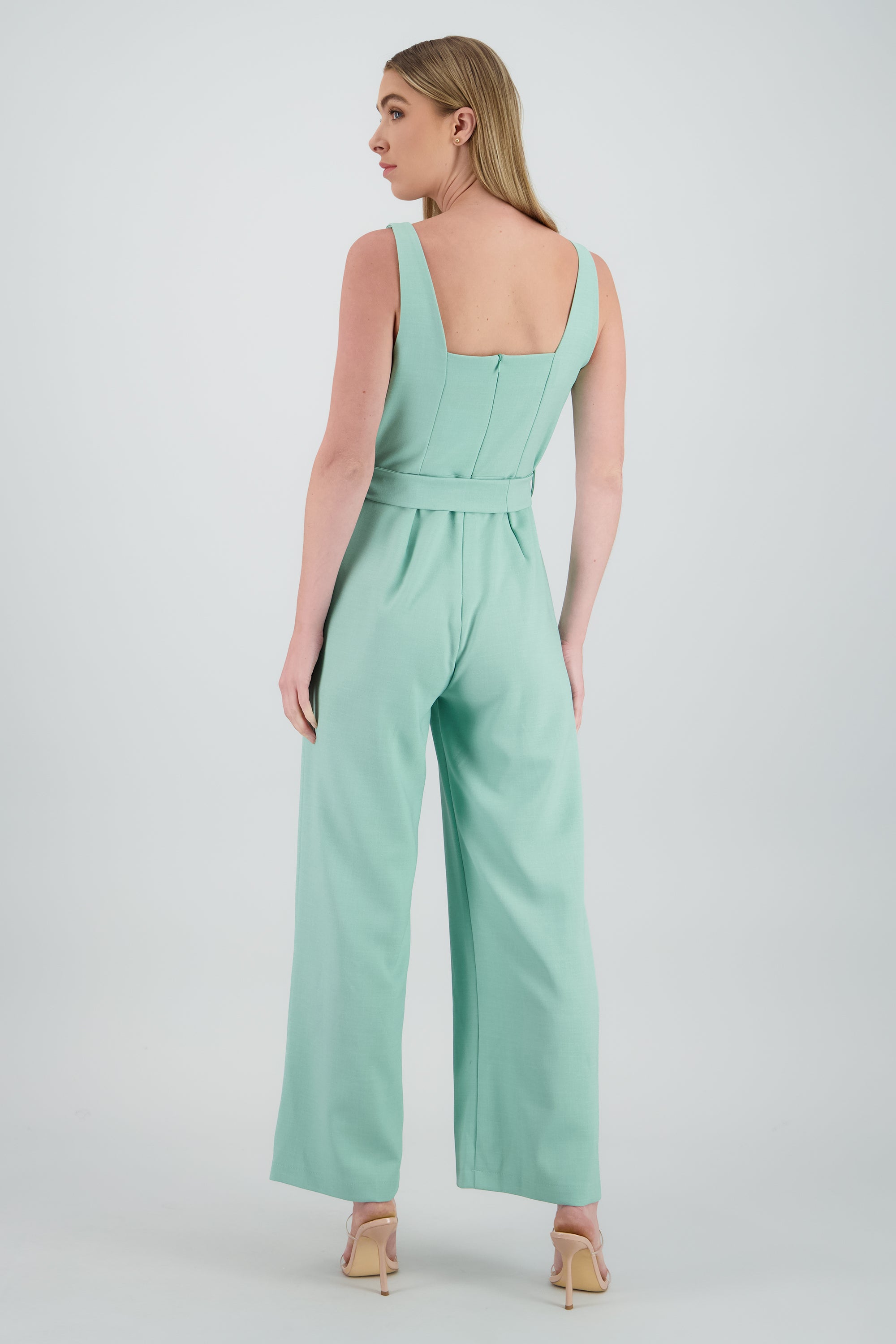 Jumpsuit tirantes detalle cinturon MENTA