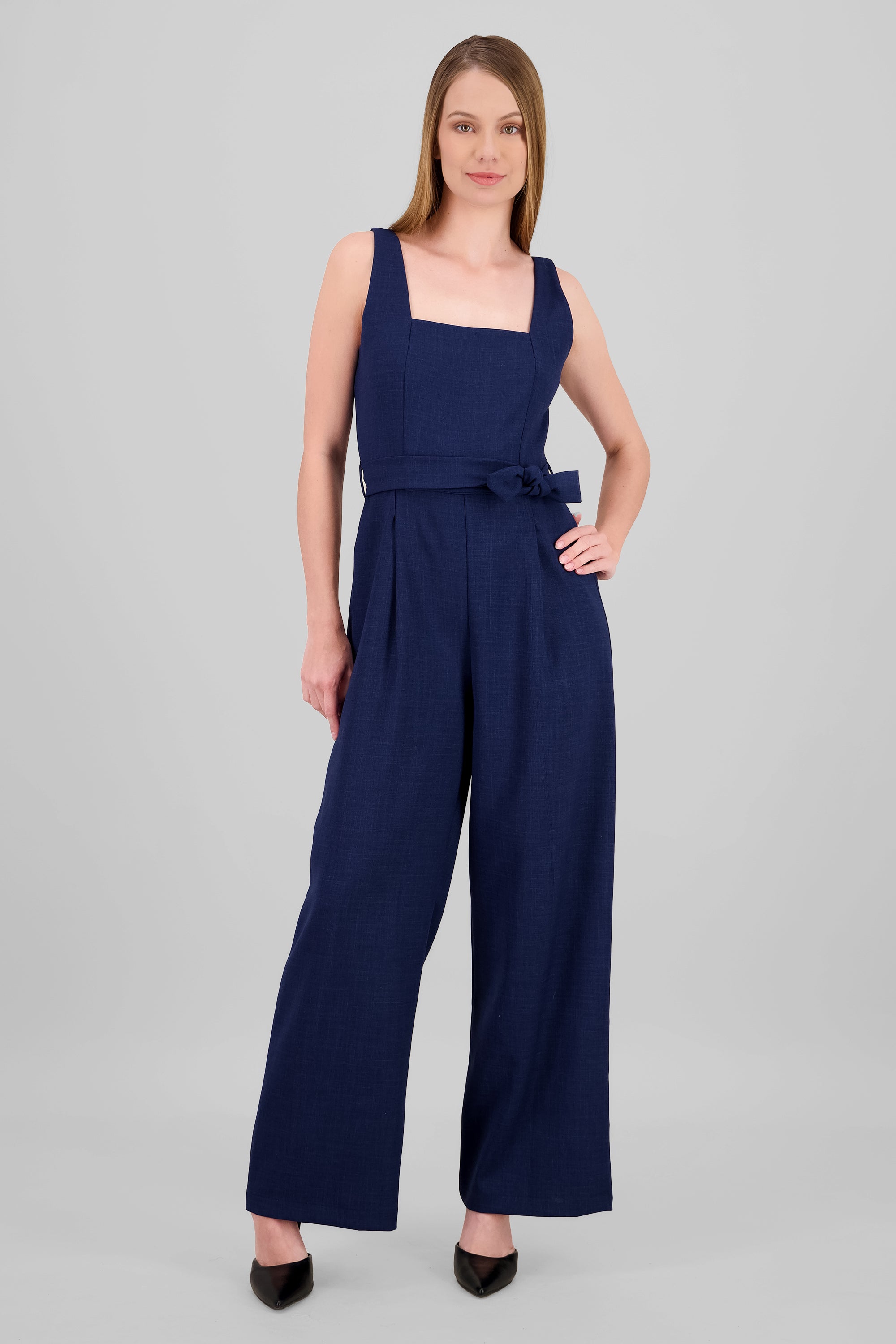 Jumpsuit tirantes detalle cinturon INDIGO