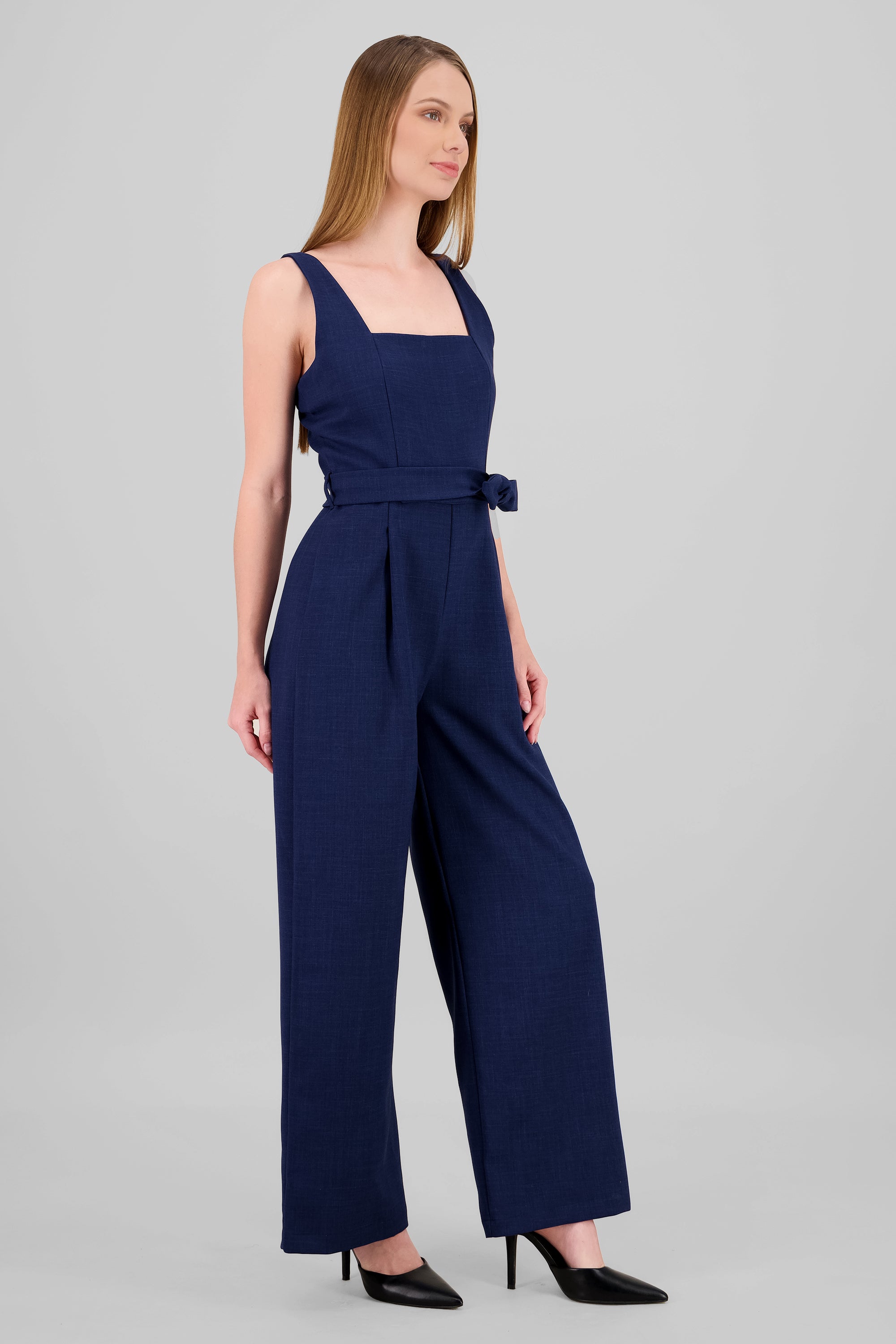 Jumpsuit tirantes detalle cinturon INDIGO