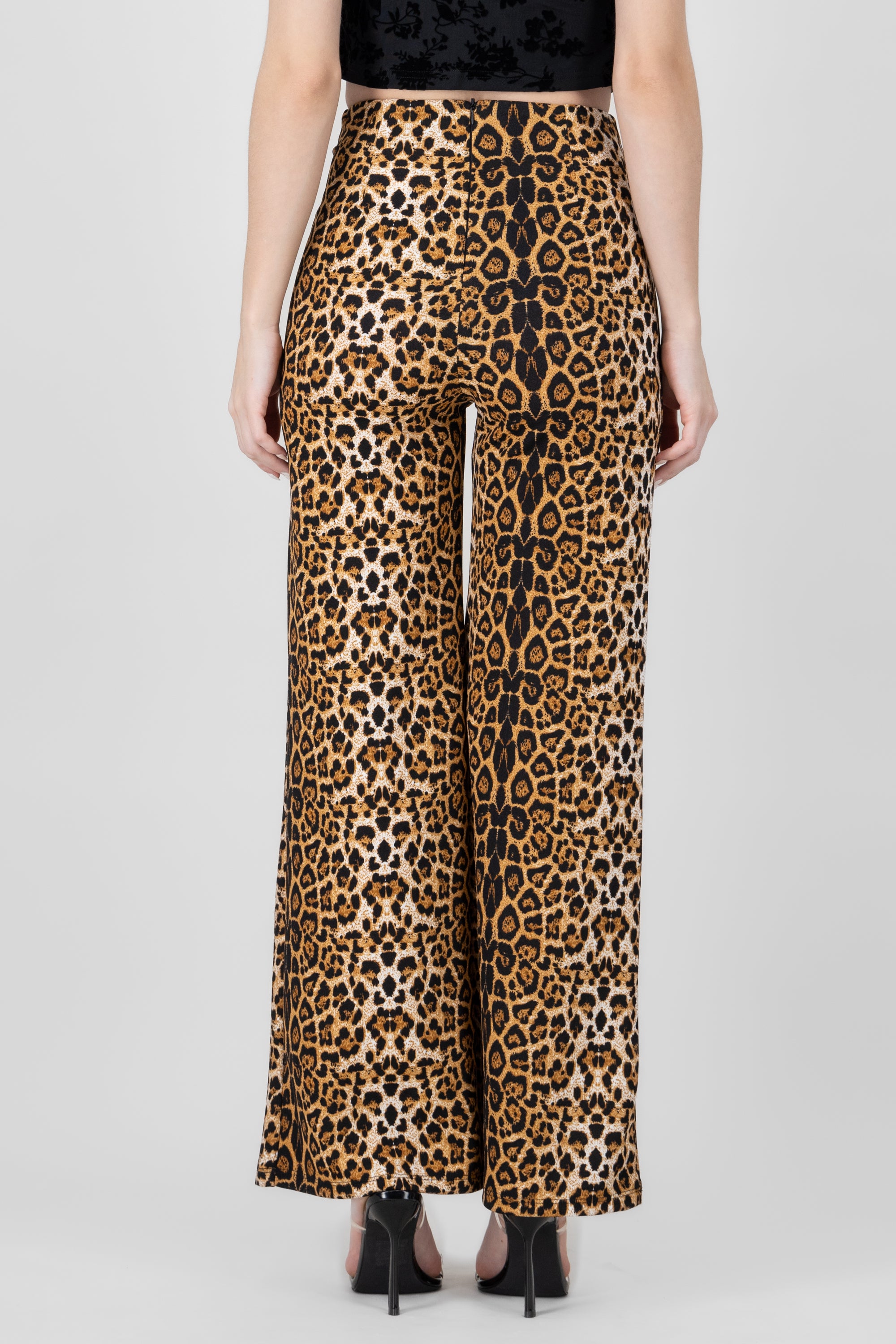 Pantalon amplio animal print CAFE COMBO